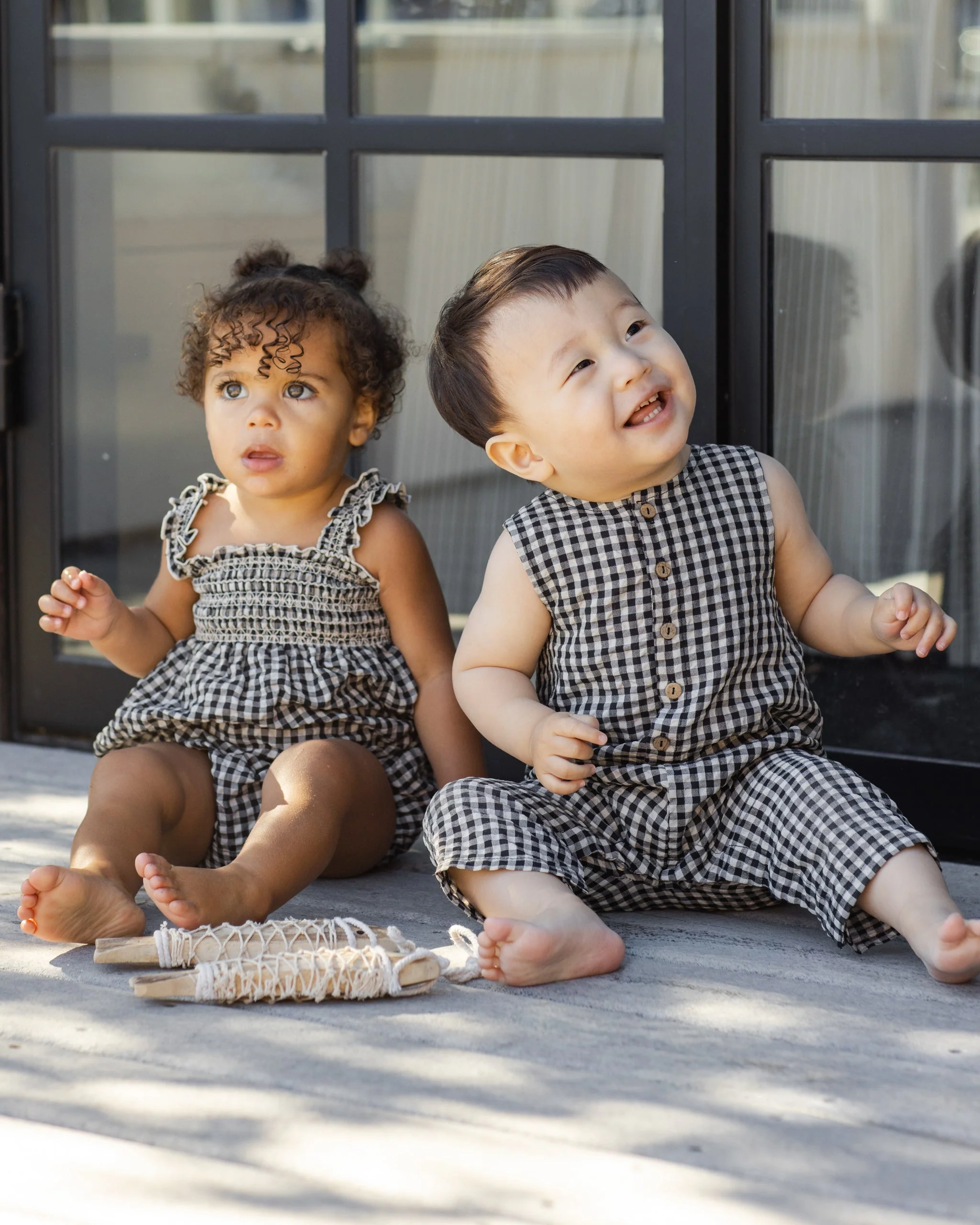 Julia Romper Black Check - Image 4