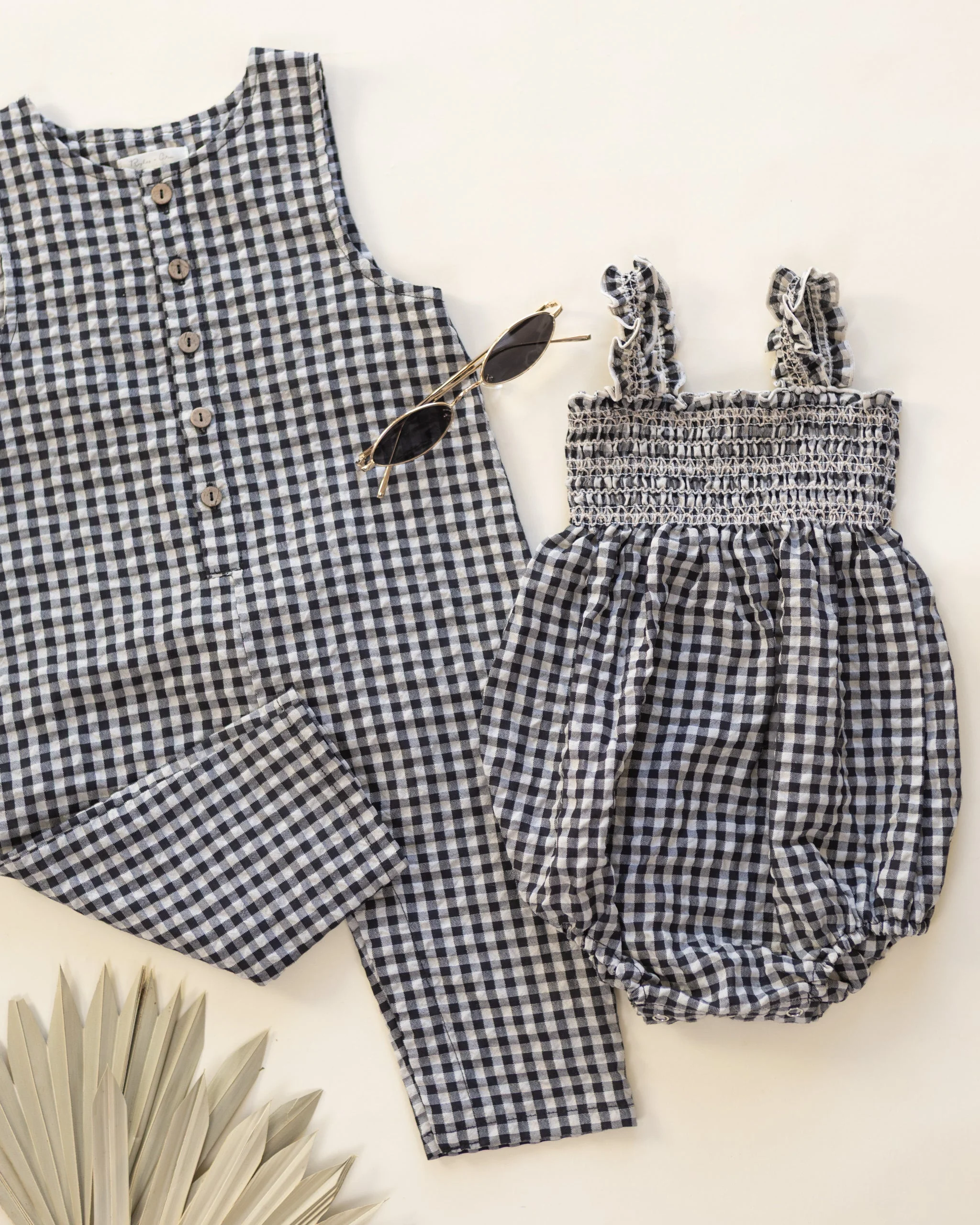 Julia Romper Black Check - Image 5