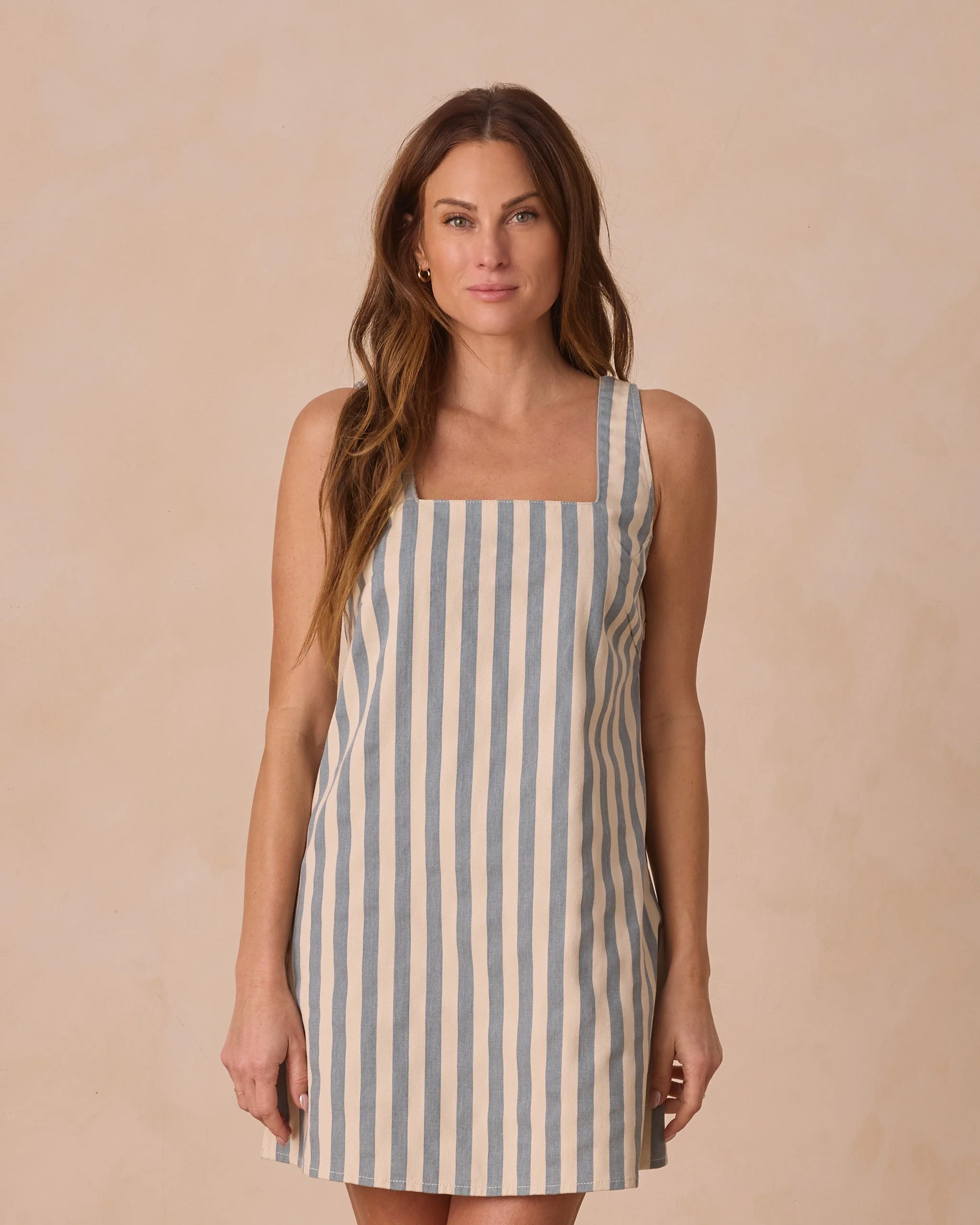 Kala Mini Dress || Ocean Stripe - Image 3