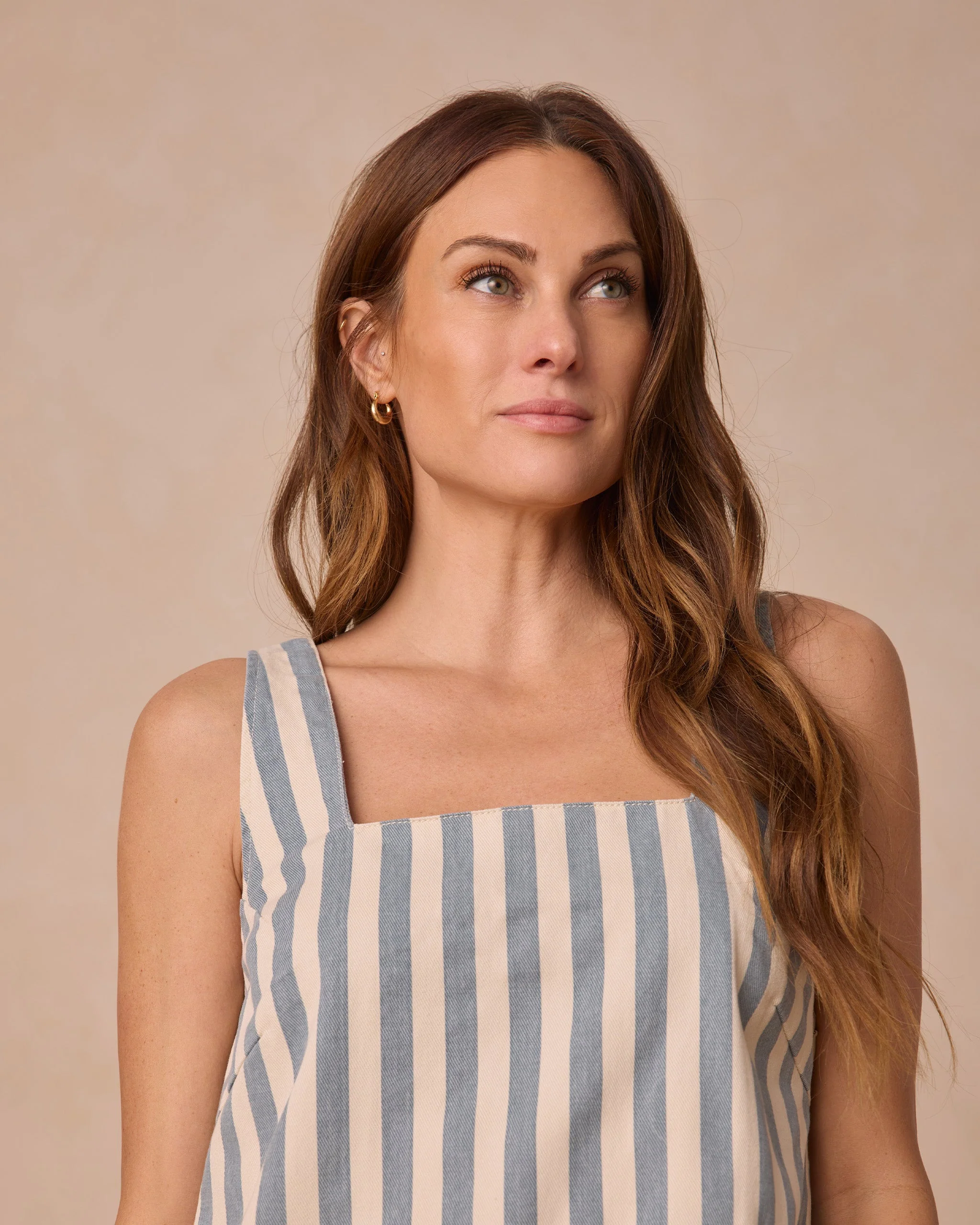 Kala Mini Dress || Ocean Stripe - Image 4