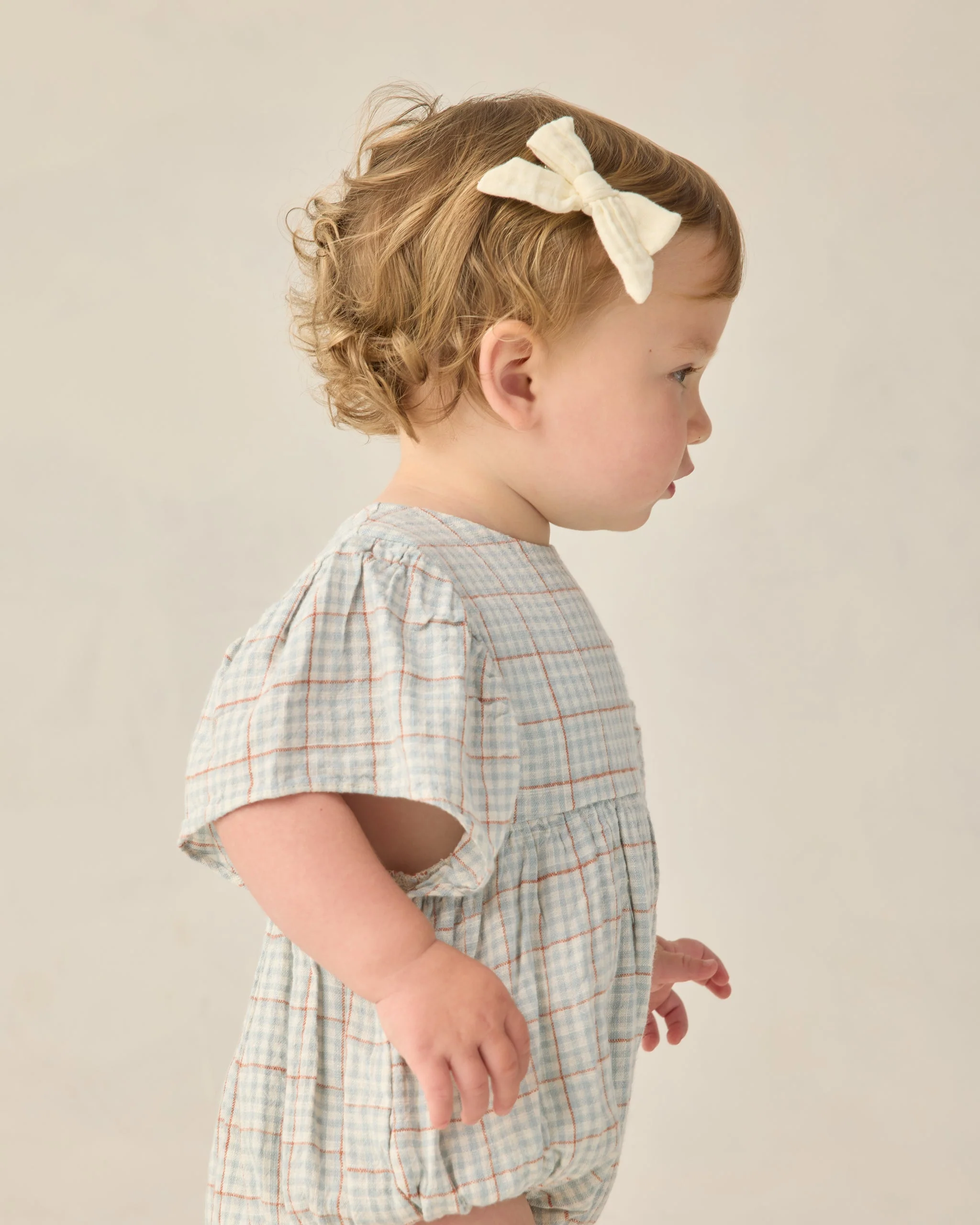 Kalea Romper Light Blue Plaid - Image 5