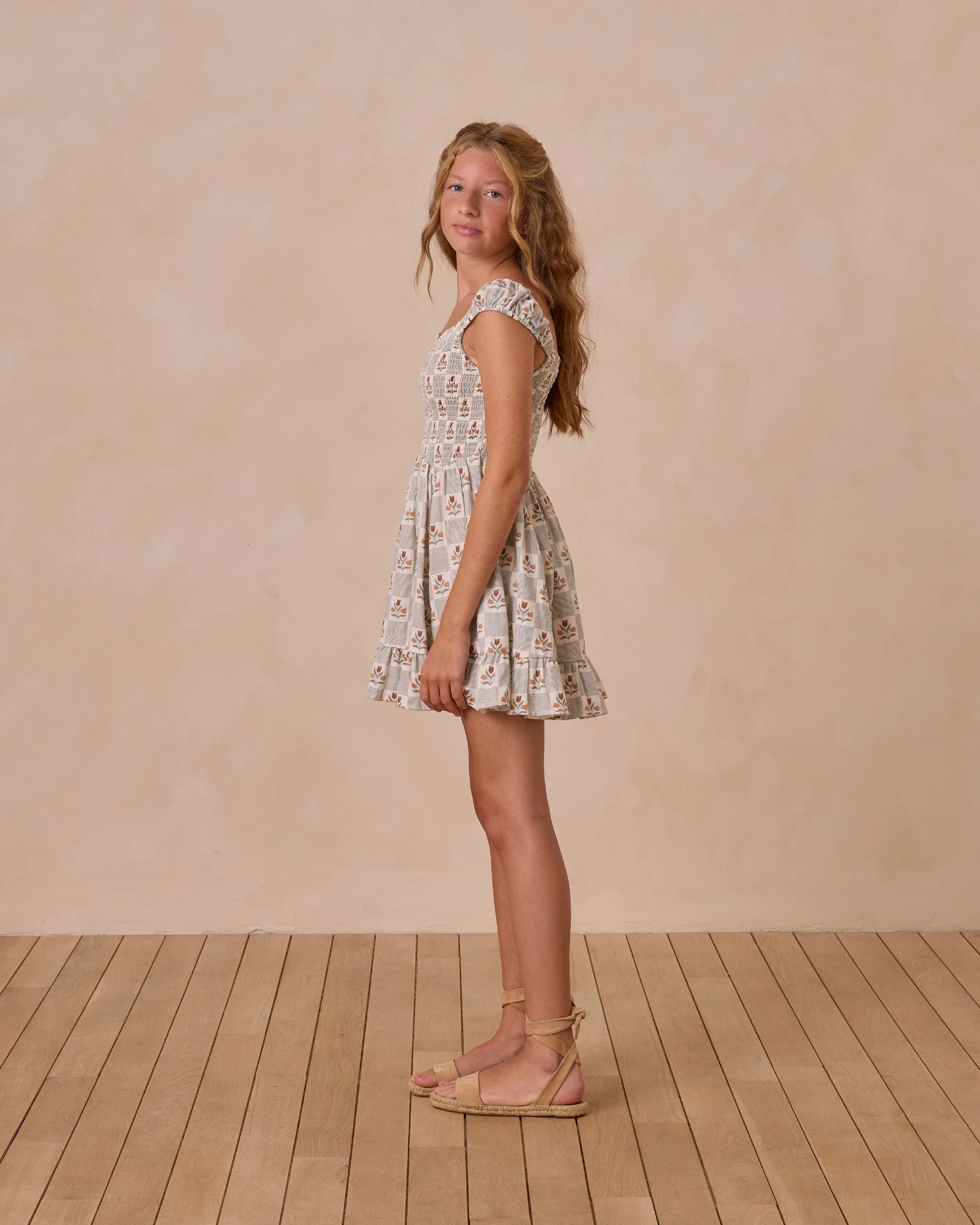 Kalina Dress || Garden Grid Teen - Image 4