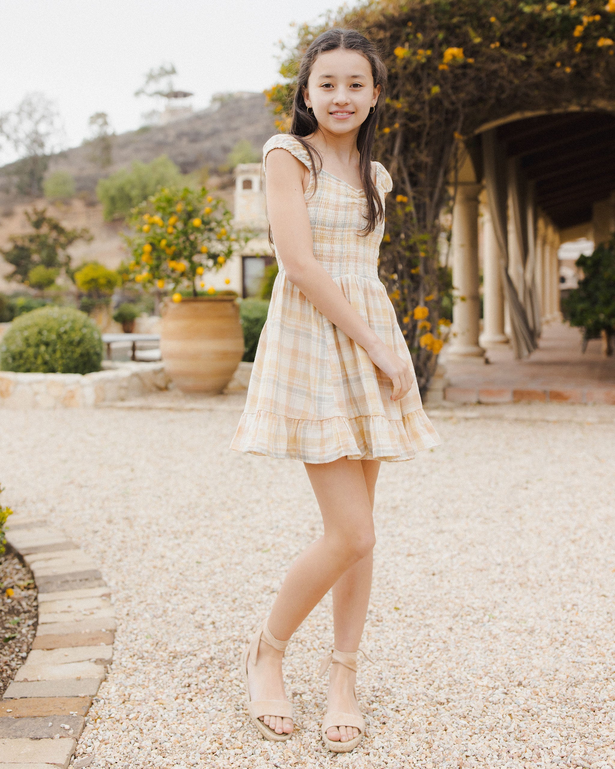 Kalina Dress || Pastel Plaid Teen - Image 3