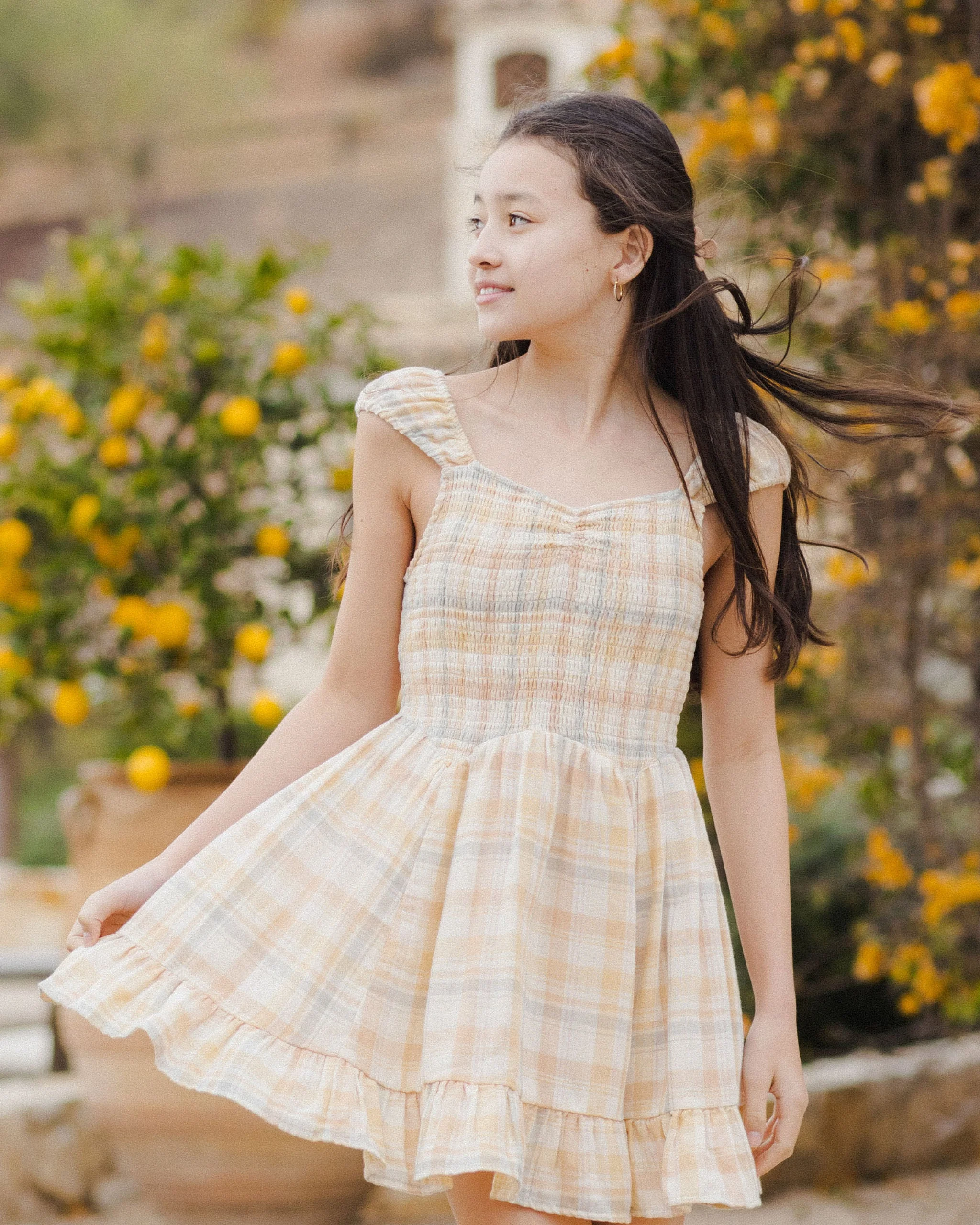 Kalina Dress || Pastel Plaid Teen - Image 4