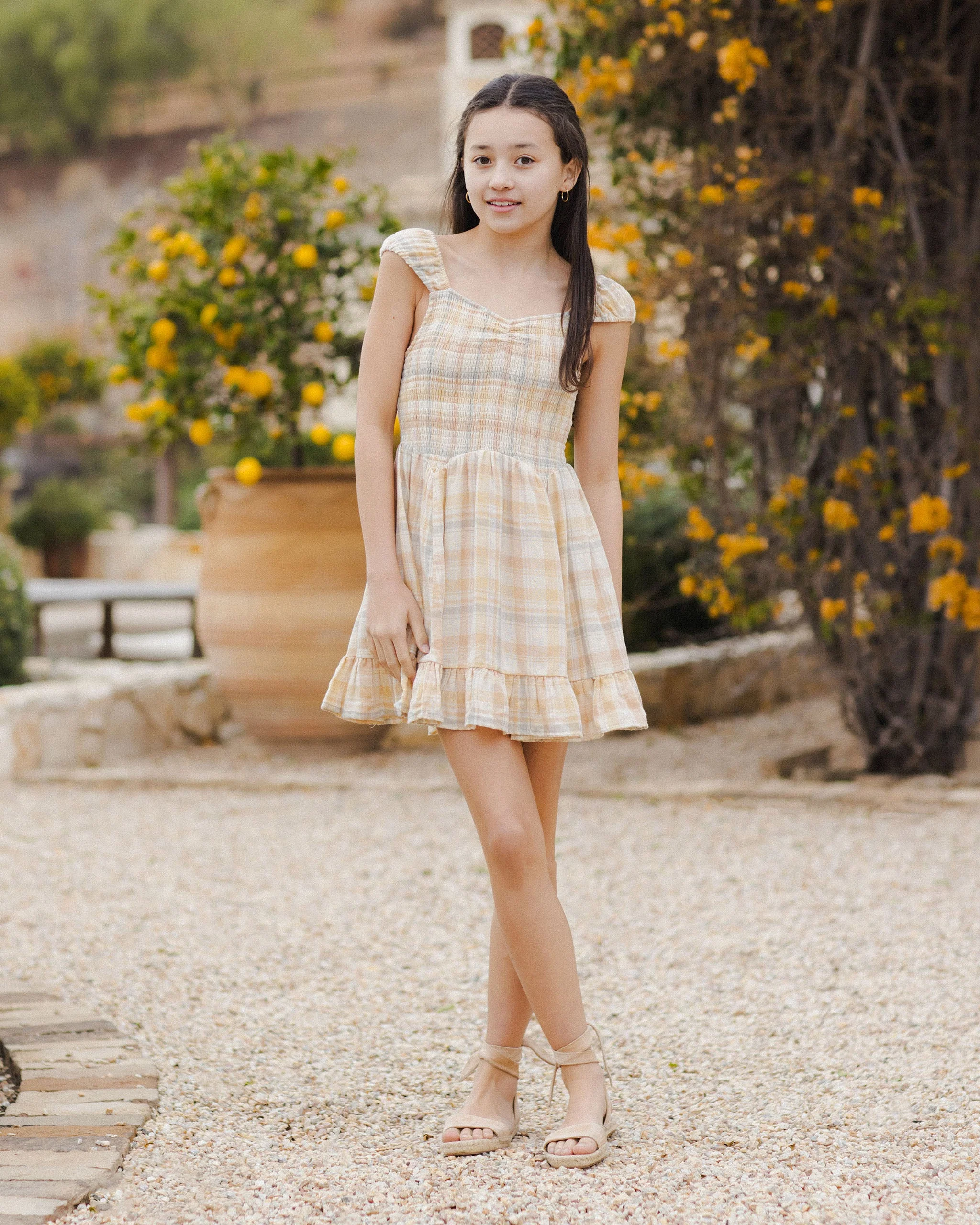 Kalina Dress || Pastel Plaid Teen - Image 5
