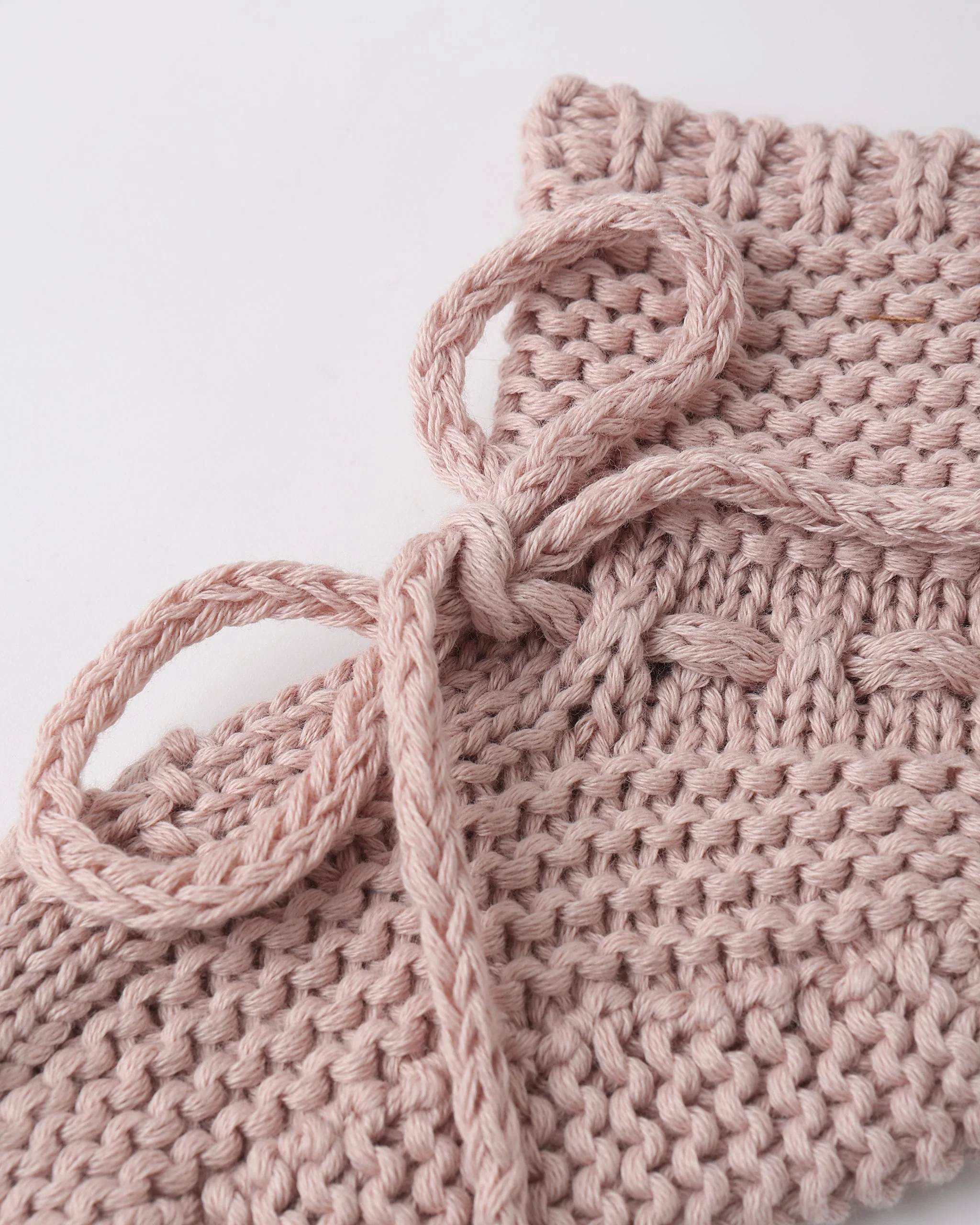 Knit Booties Blush - Image 4