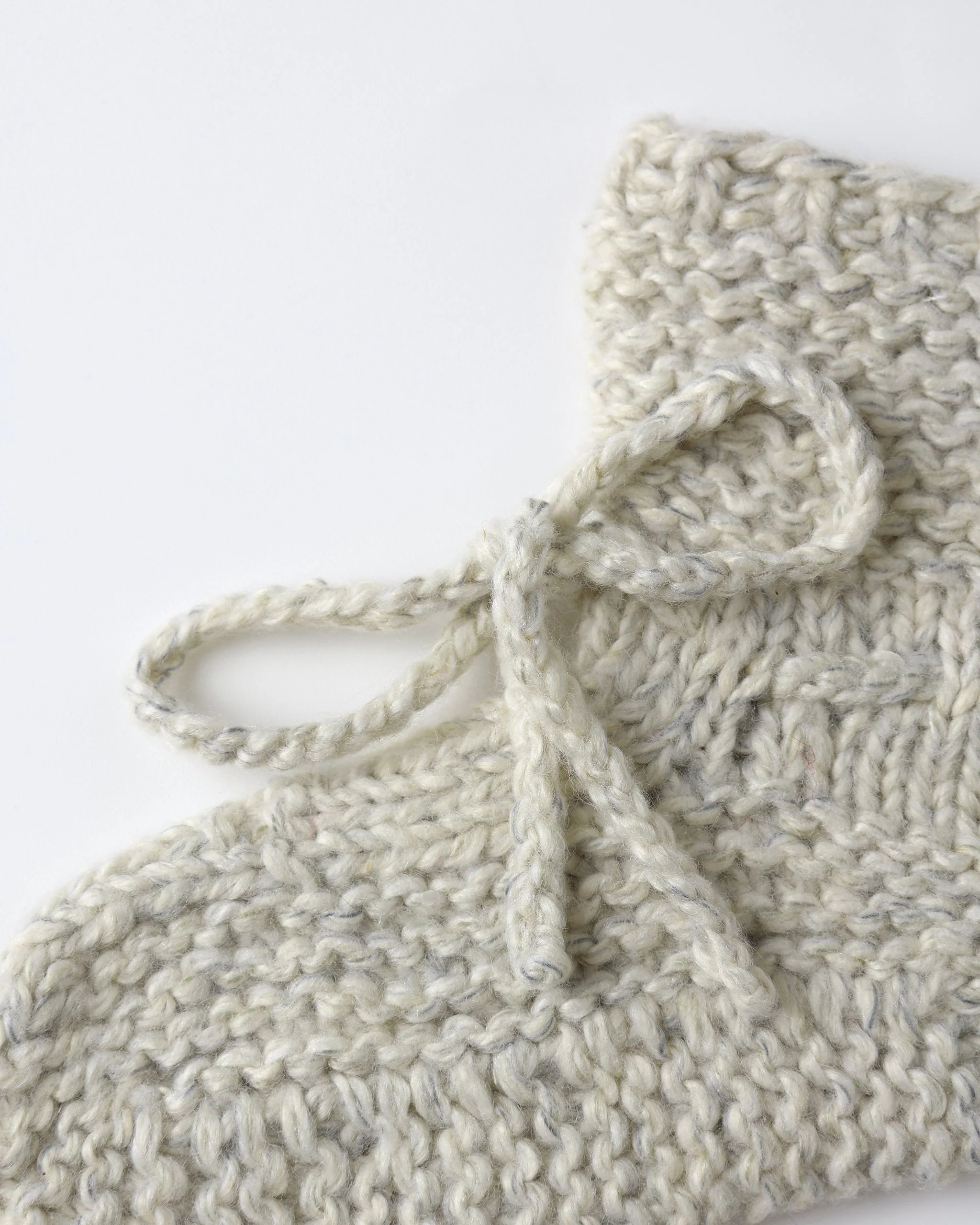 Knit Booties || Heathered Blue - Image 2