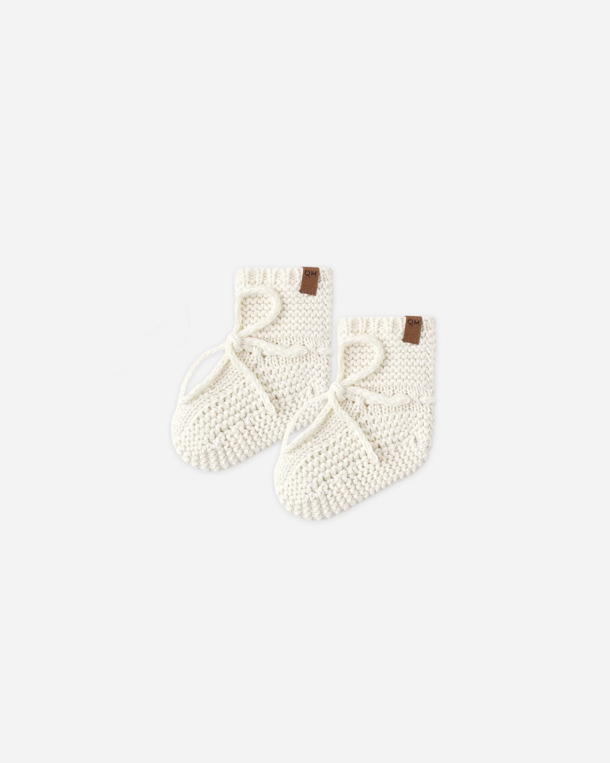 Knit Booties Natural