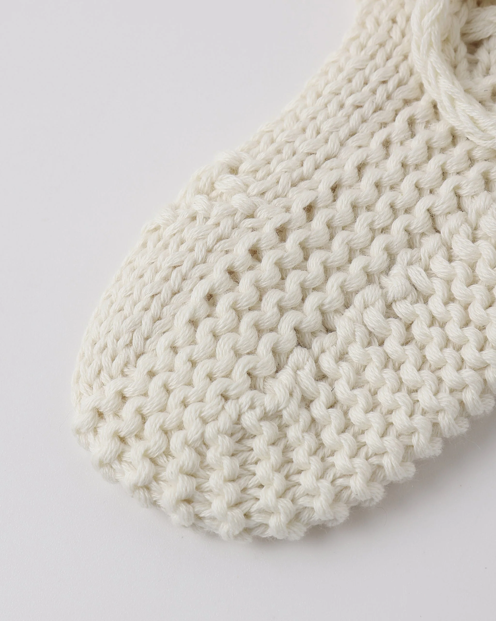 Knit Booties Natural - Image 3