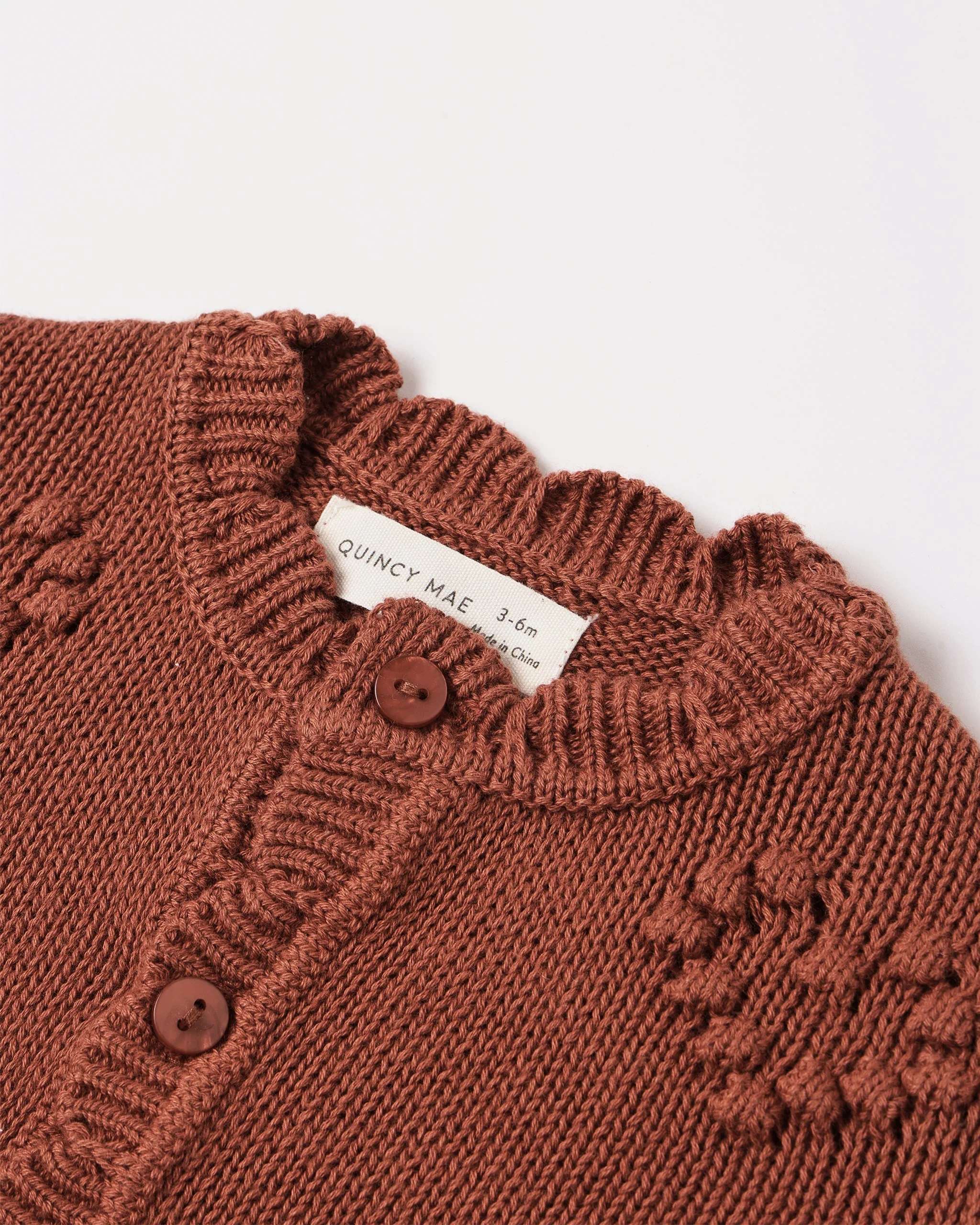 Knit Cardigan Red - Image 4