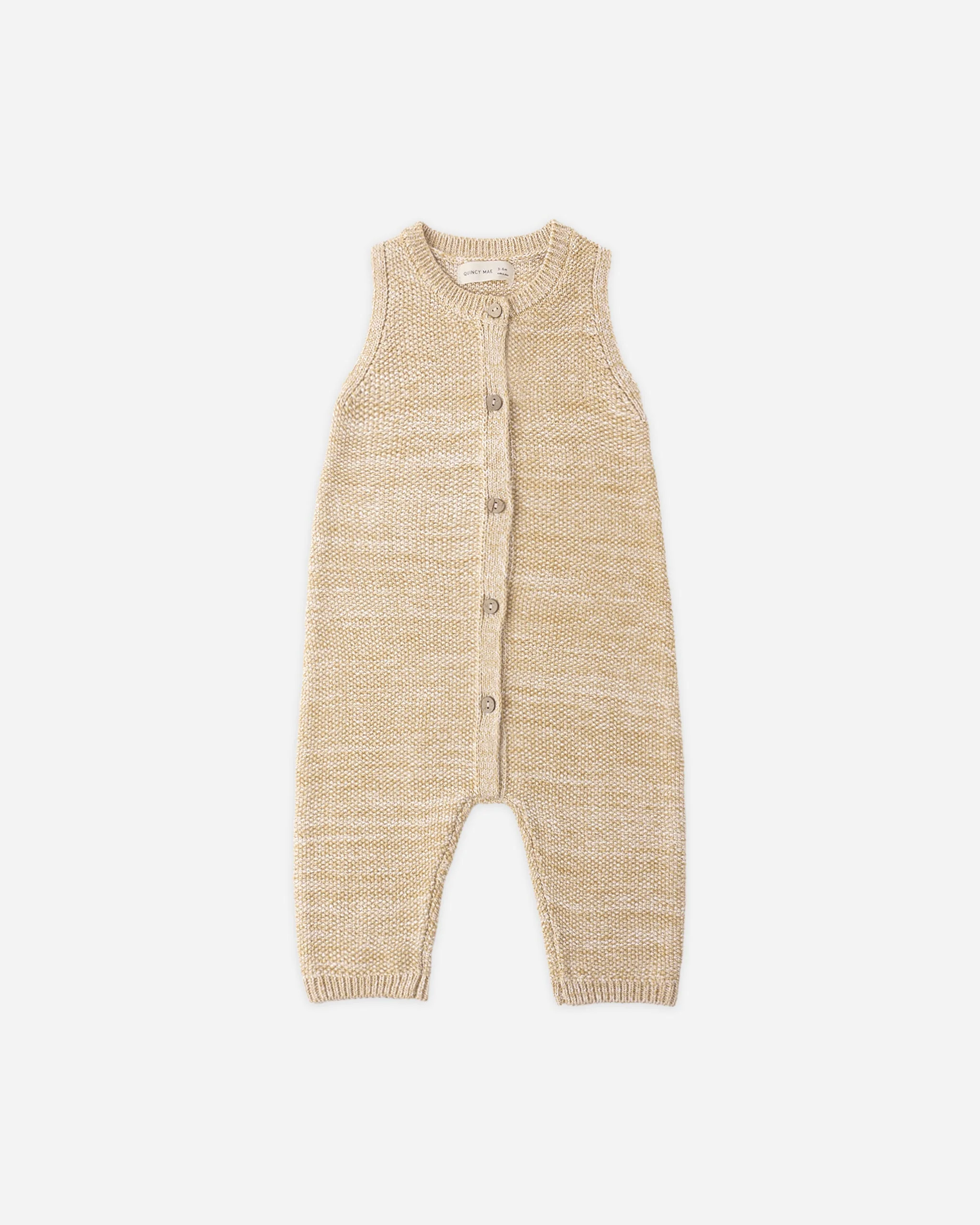 Knit Jumpsuit Heathered Honey