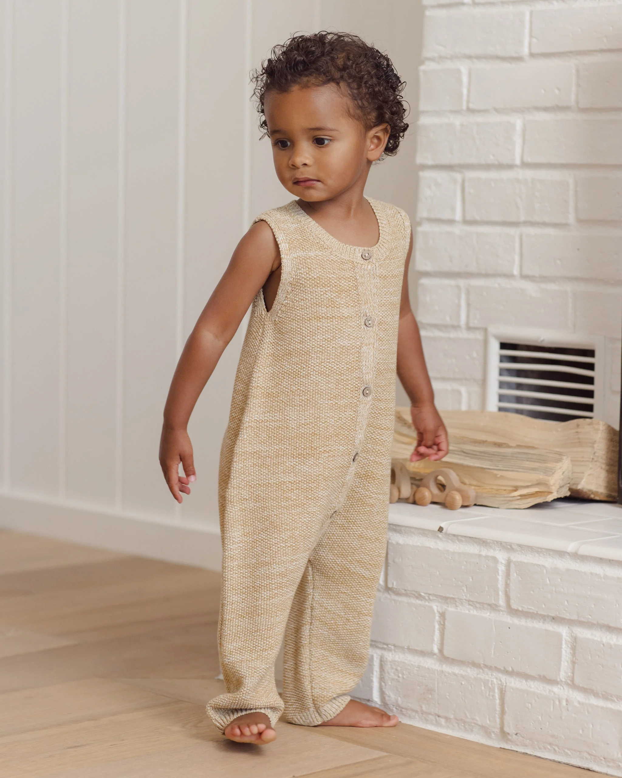 Knit Jumpsuit Heathered Honey - Image 2