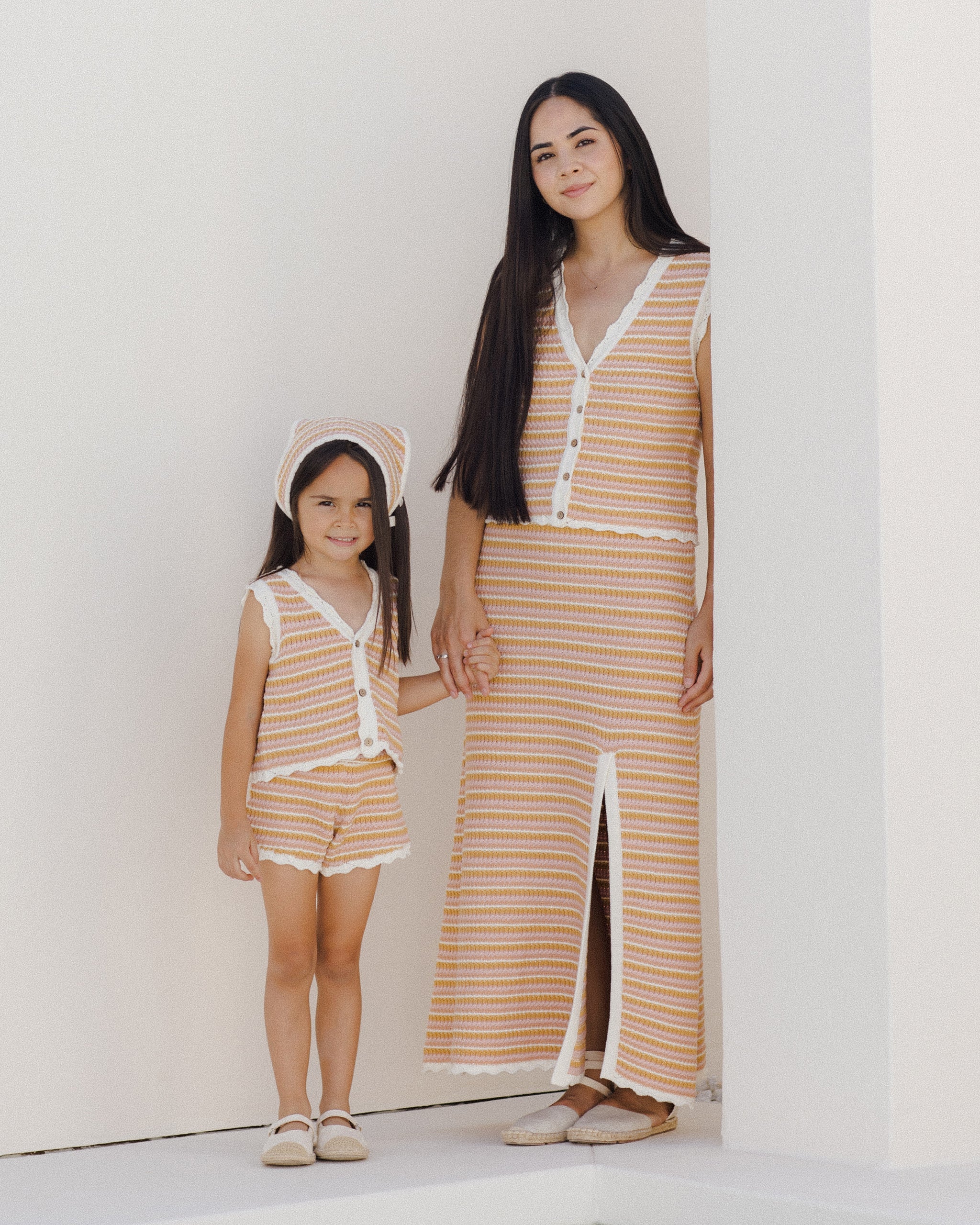 Knit Midi Skirt | Pink Stripe - Image 5