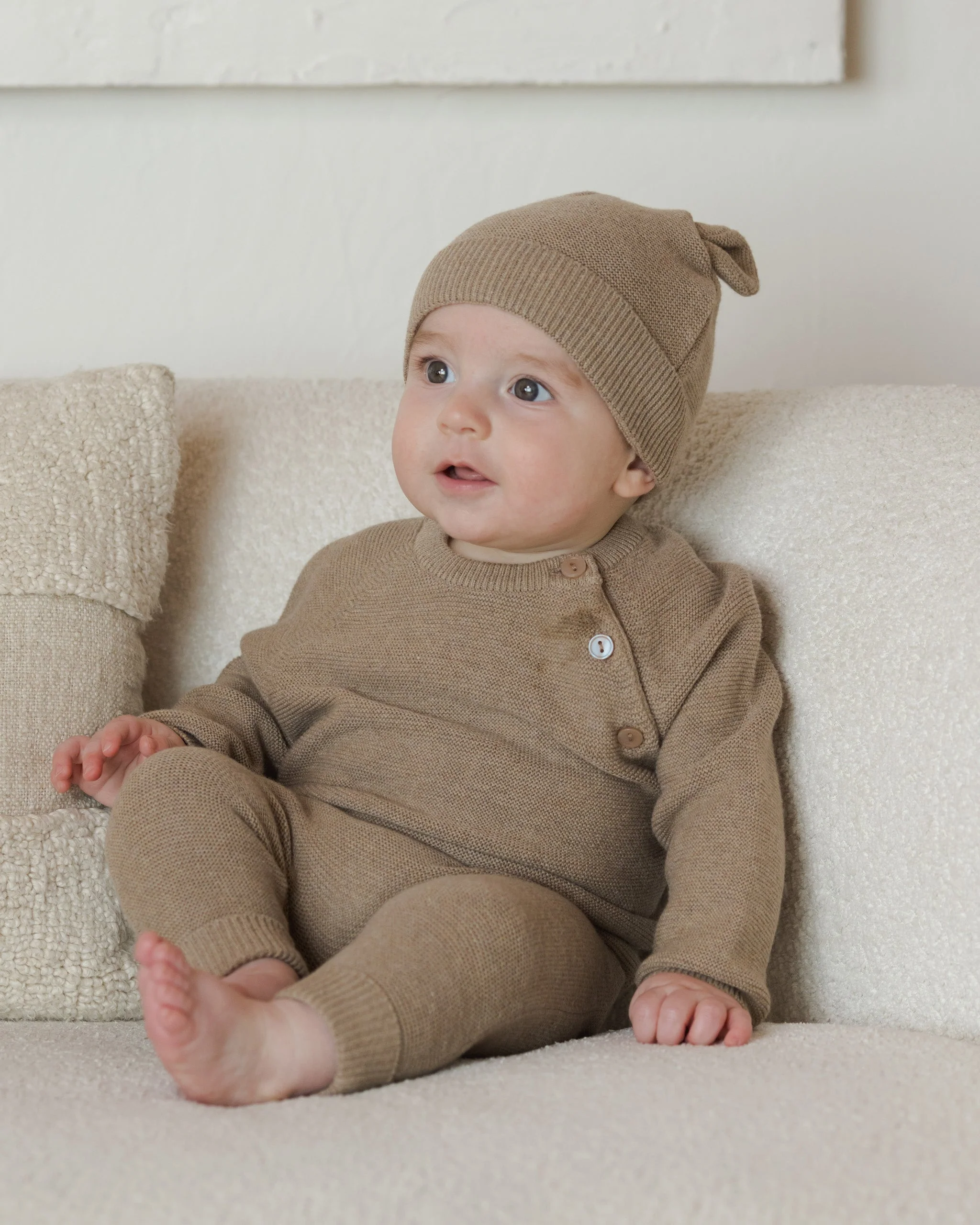 Knit Pant || Heathered Mocha - Image 2