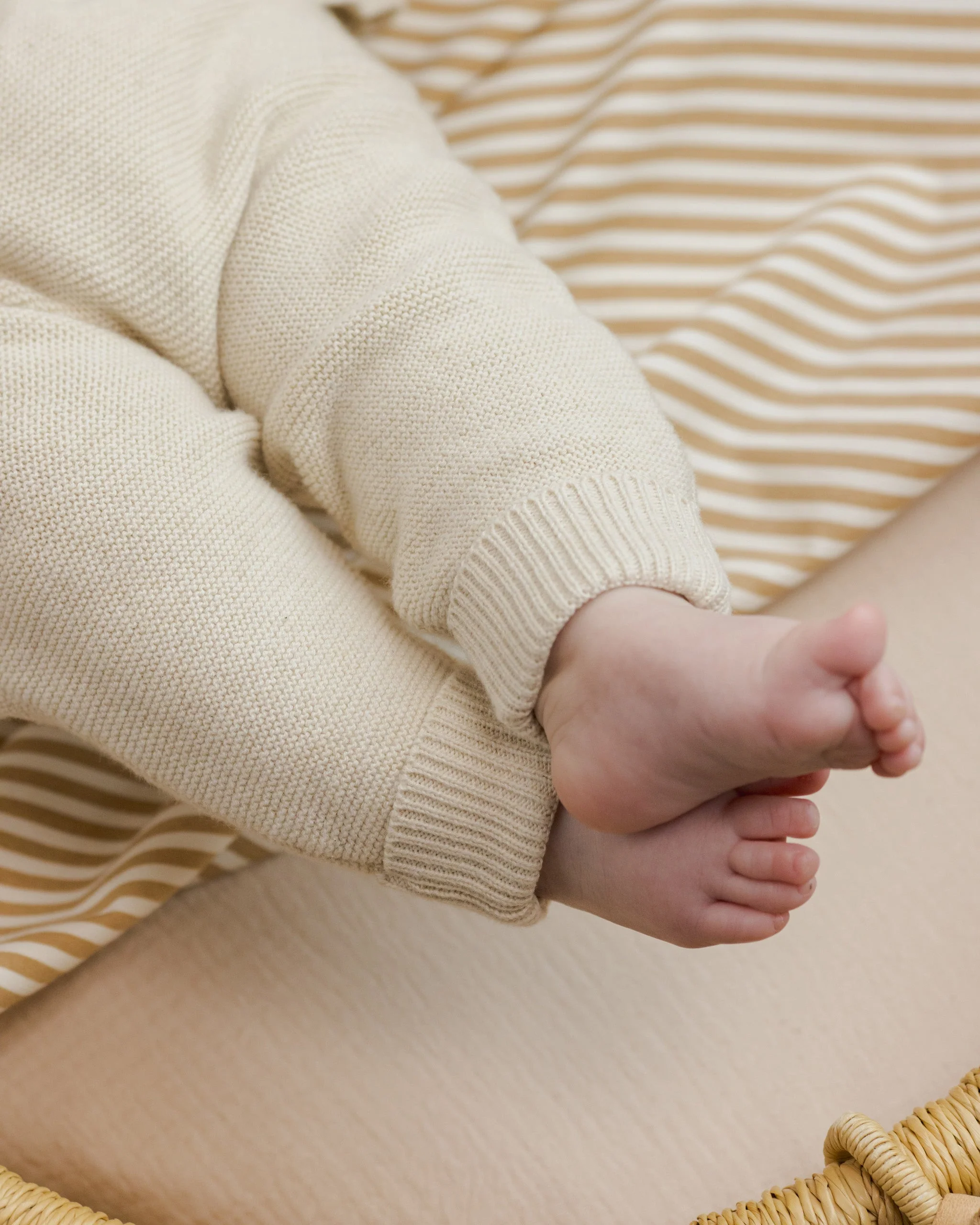 Knit Pant || Heathered Natural - Image 3