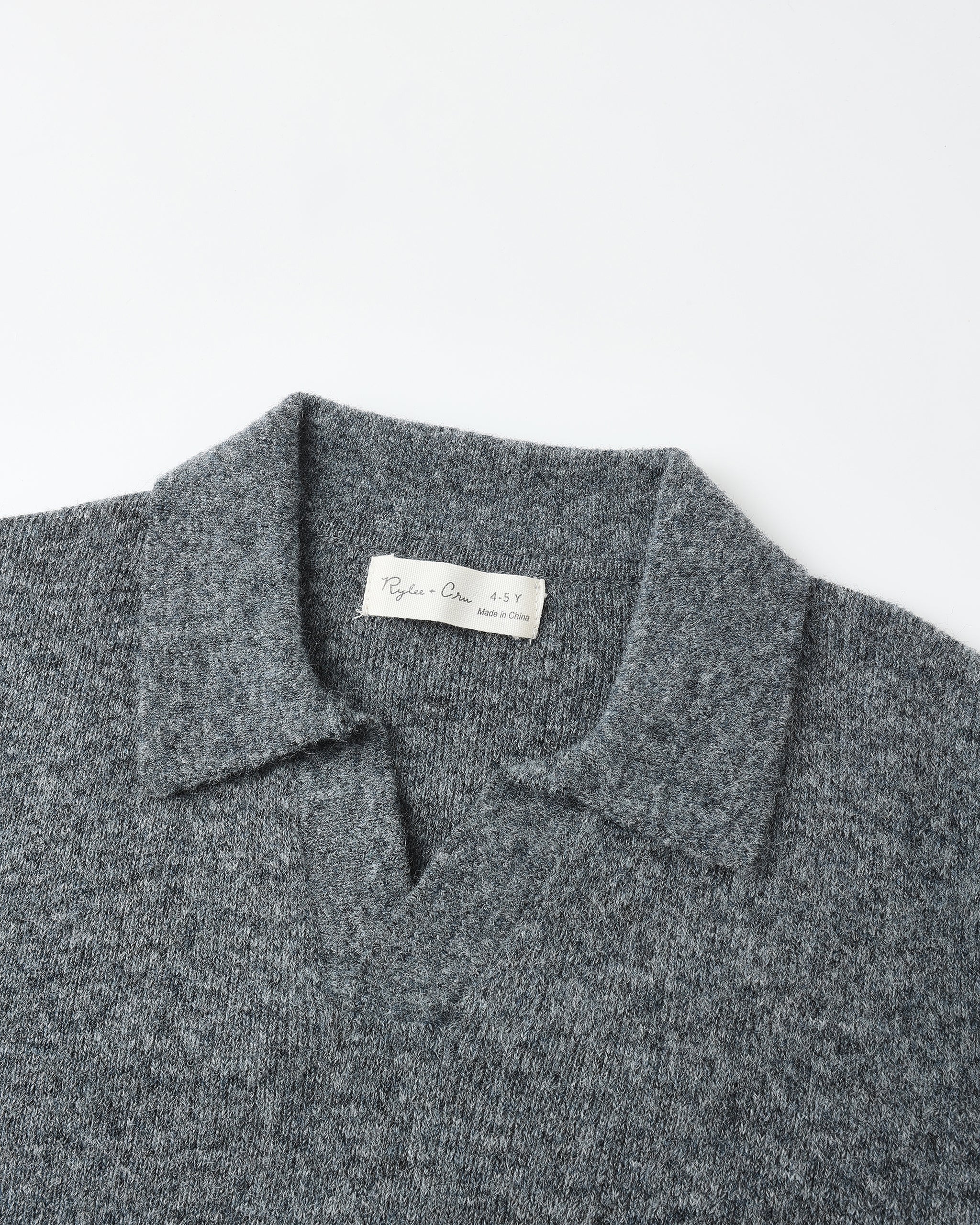 Knit Polo || Heathered Grey - Image 8