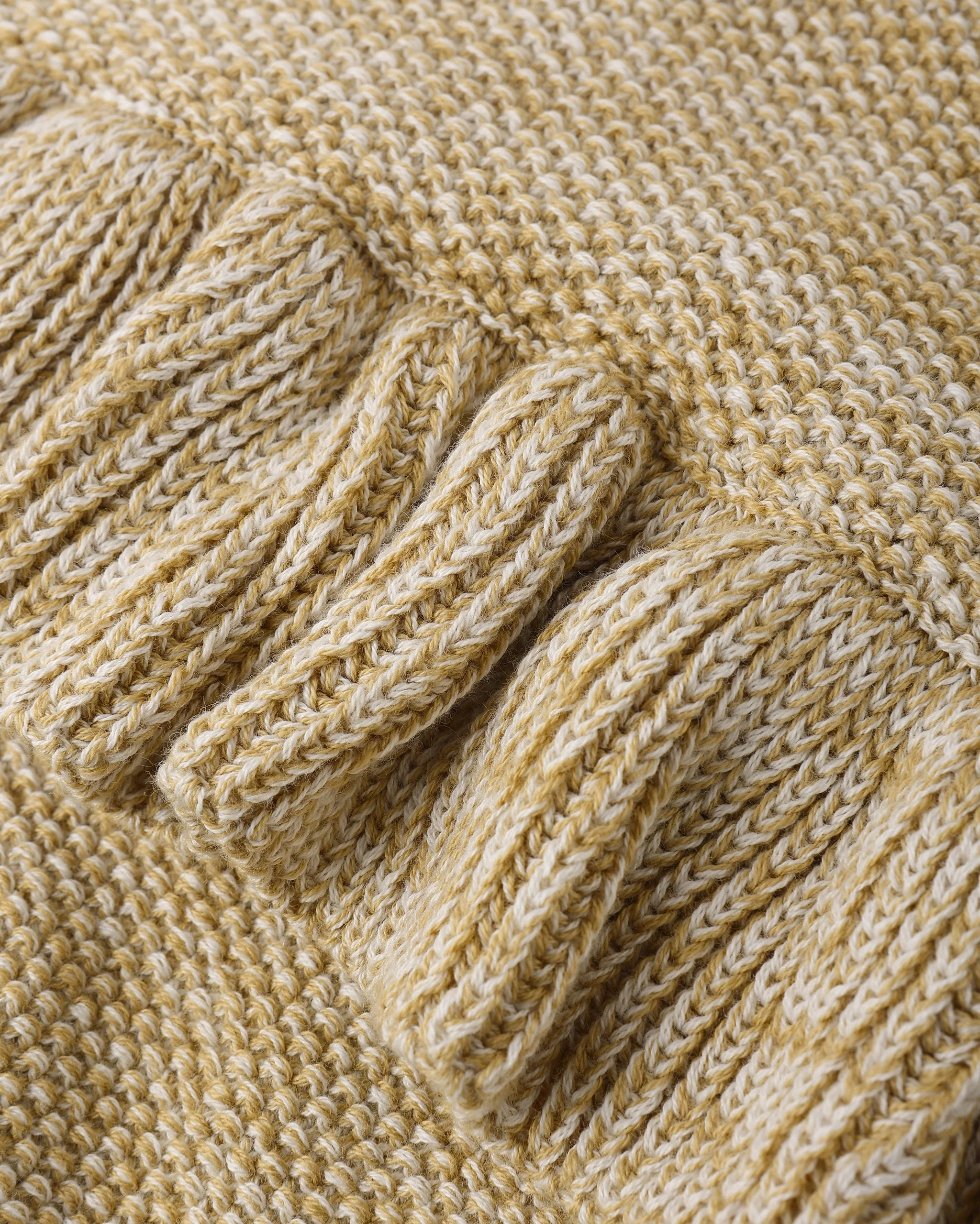 Knit Ruffle Romper Heathered Honey - Image 8