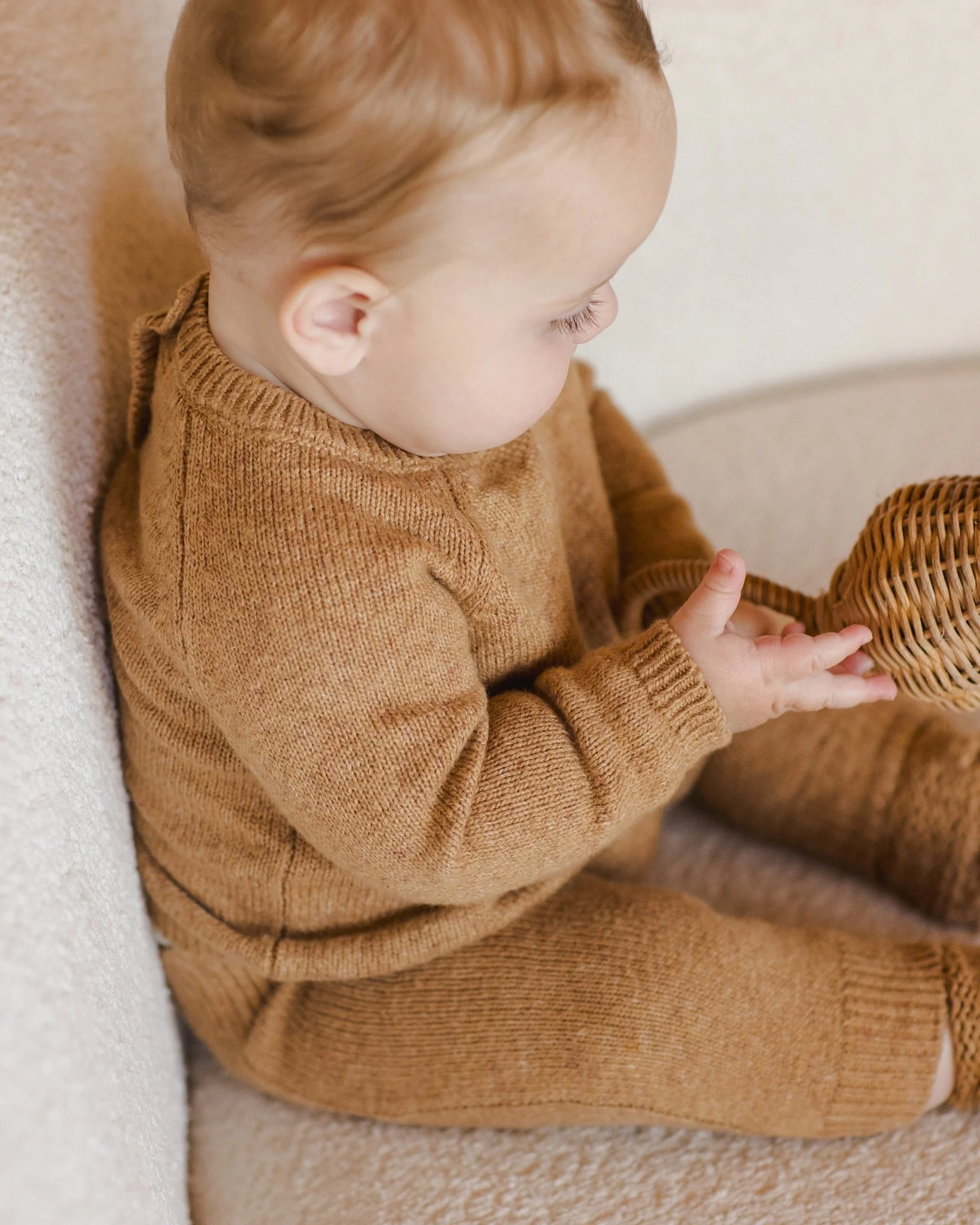 Knit Sweater || Speckled Golden - Image 3