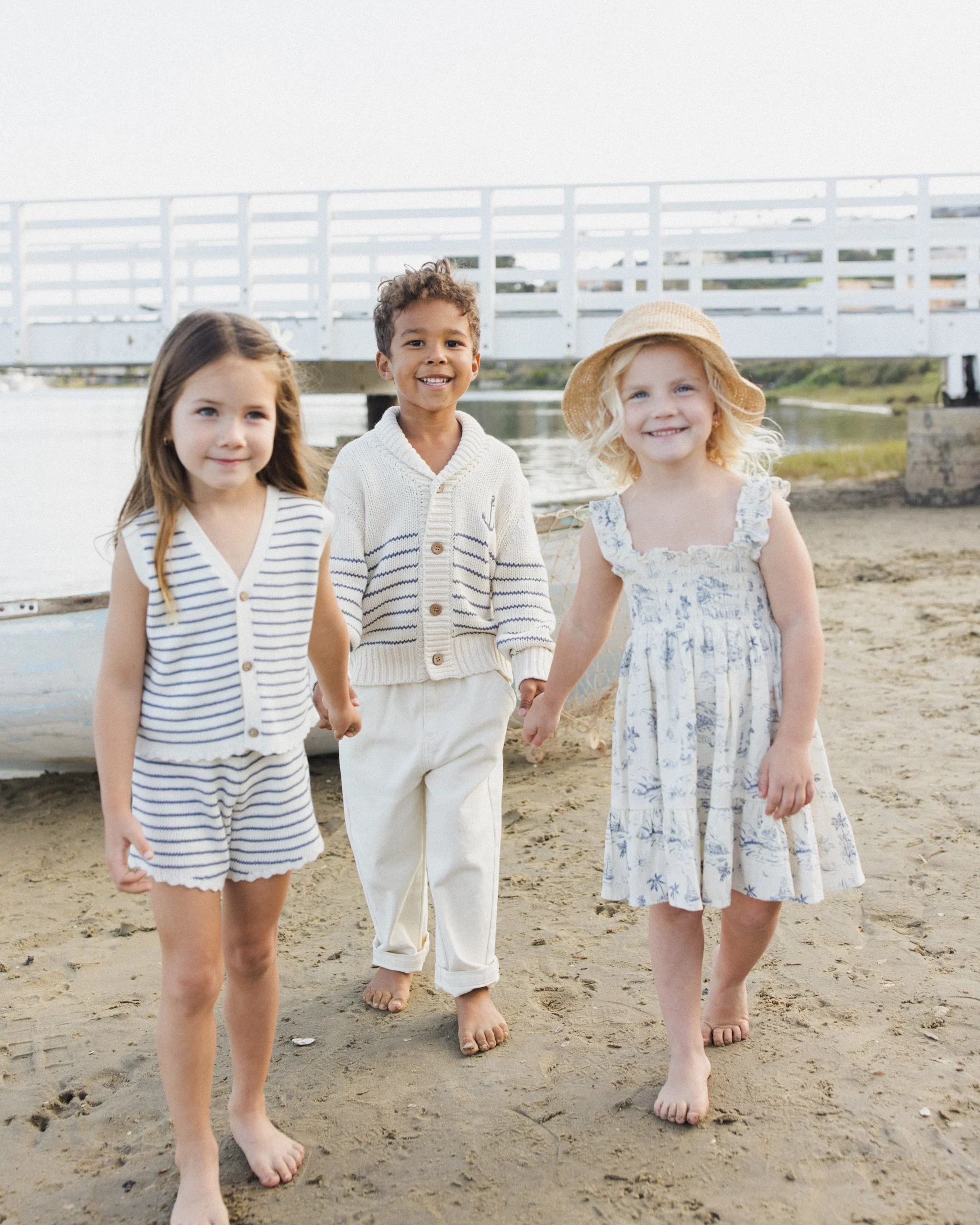 Knit Vest Set Marine Stripe - Image 6
