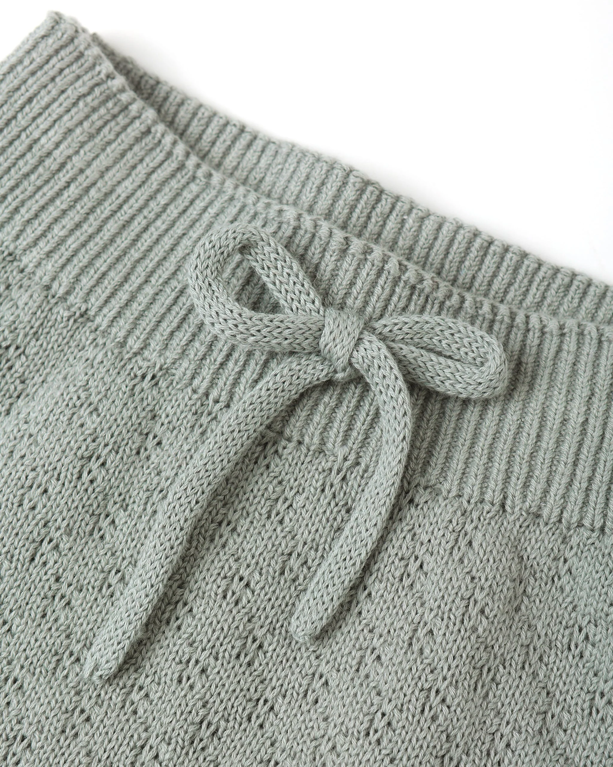 Knit Wrap Top + Pant Set || Steel Blue - Image 5