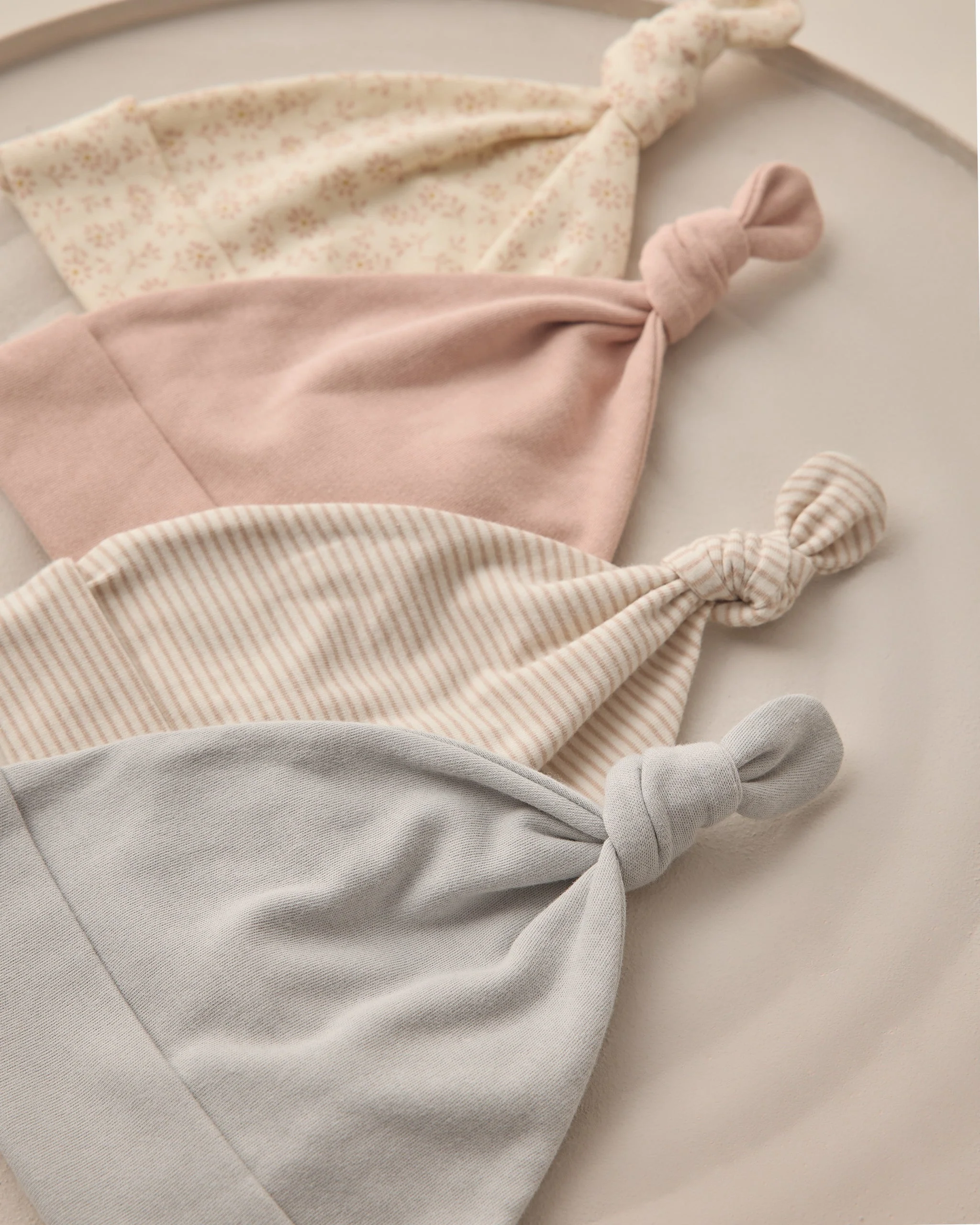 Knotted Baby Hat Blush - Image 3