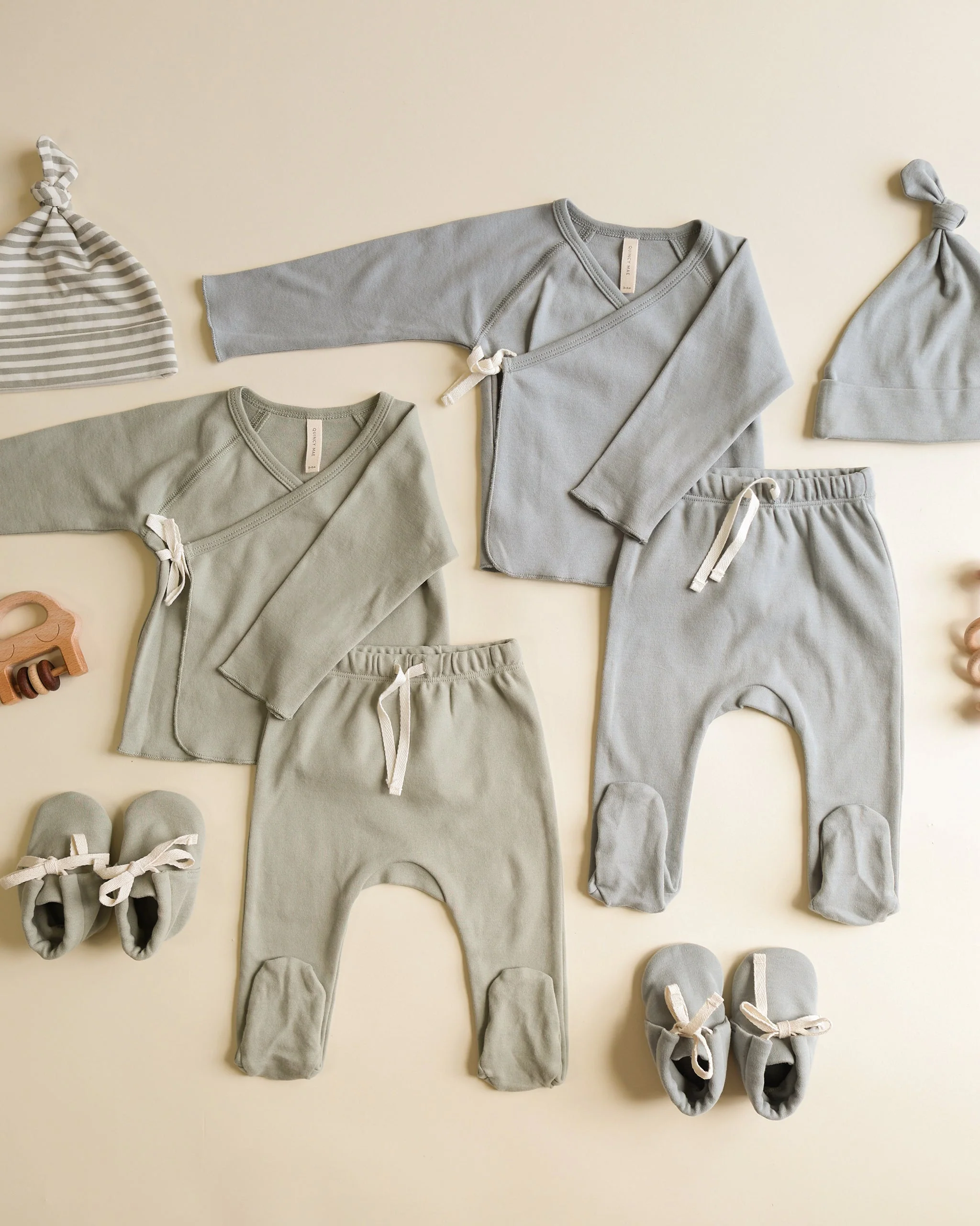 Knotted Baby Hat || Fern Stripe - Image 7