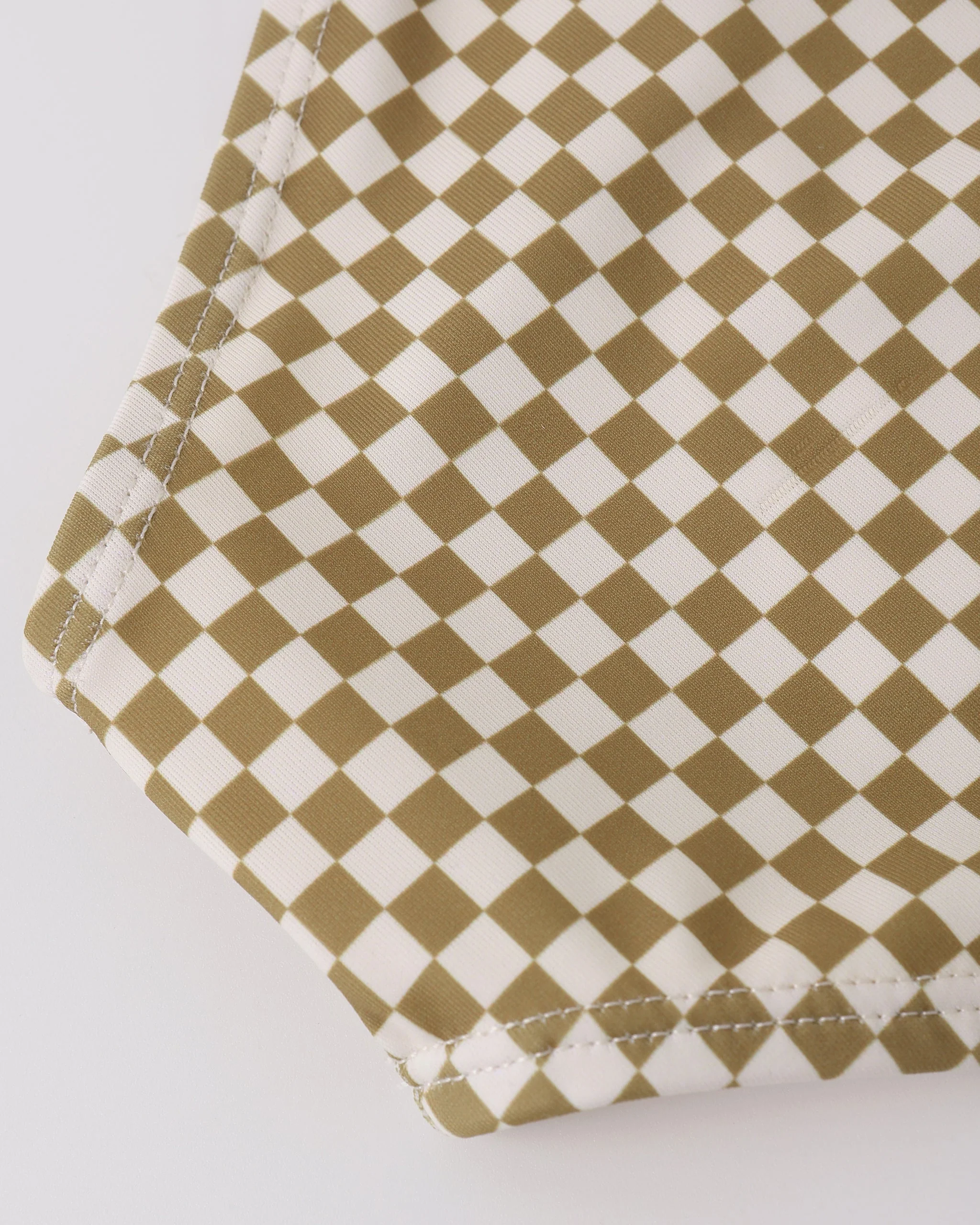 Knotted Bikini Ocre Check - Image 6