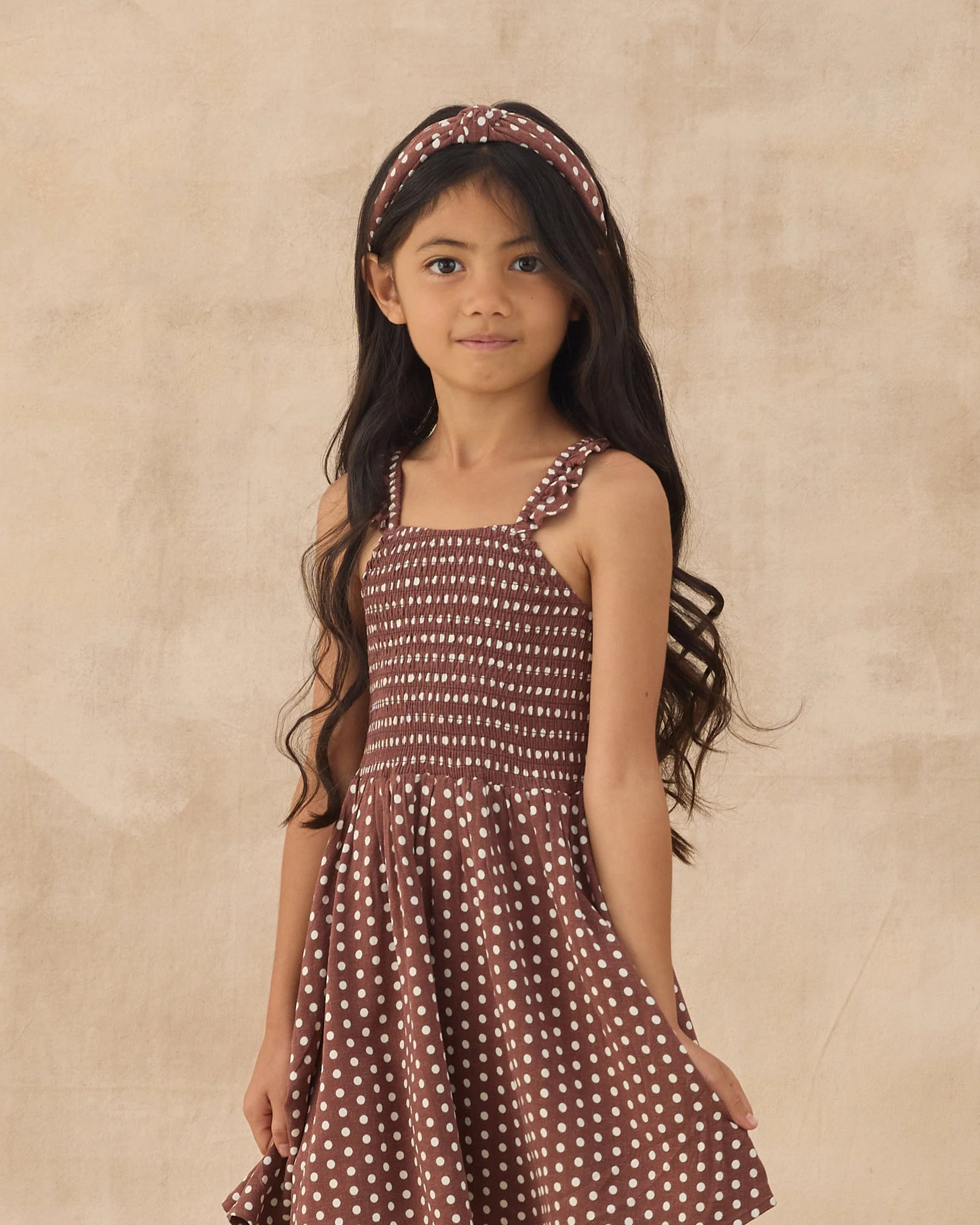 Lainey Dress Chocolate Polka Dot - Image 2