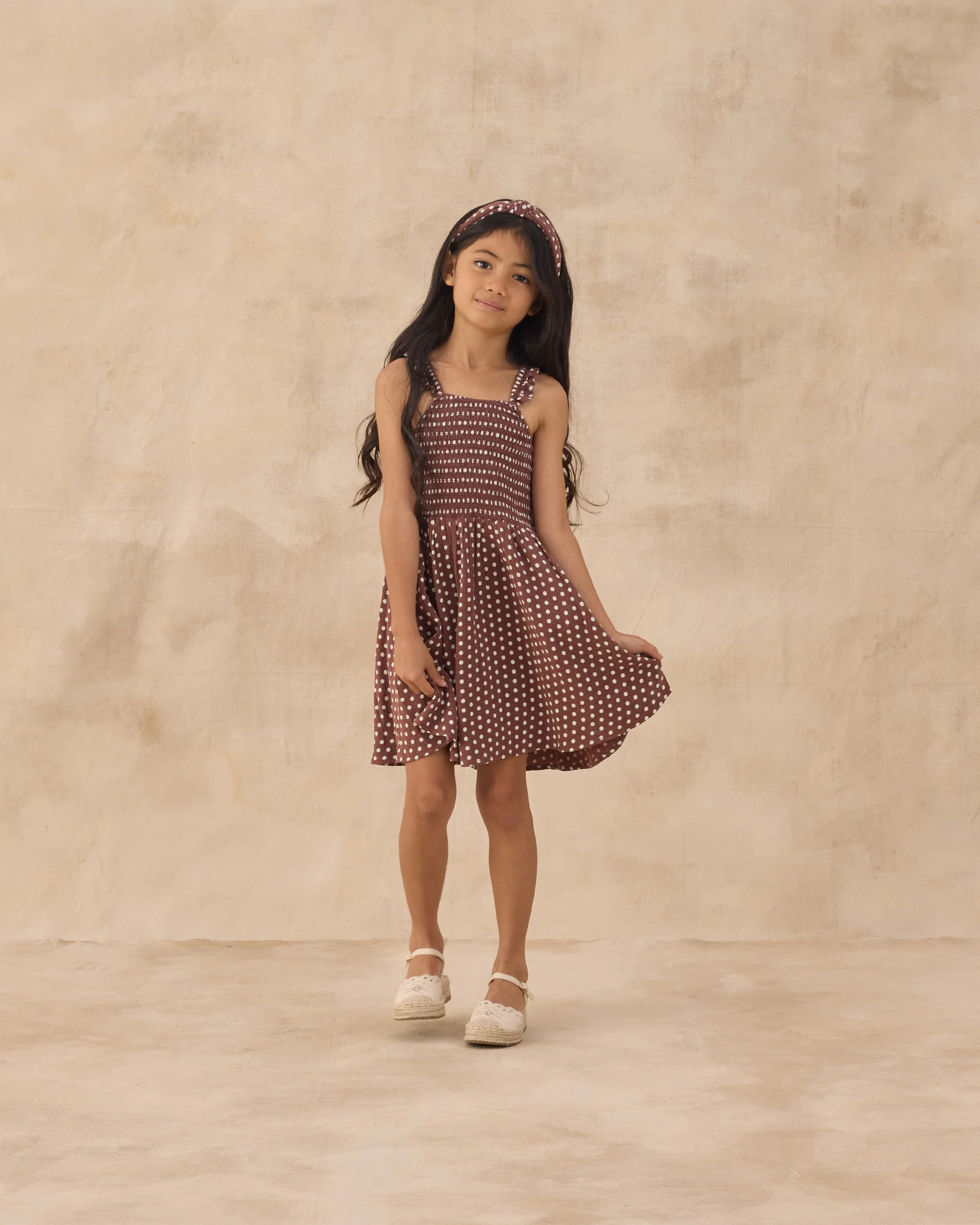 Lainey Dress Chocolate Polka Dot - Image 3