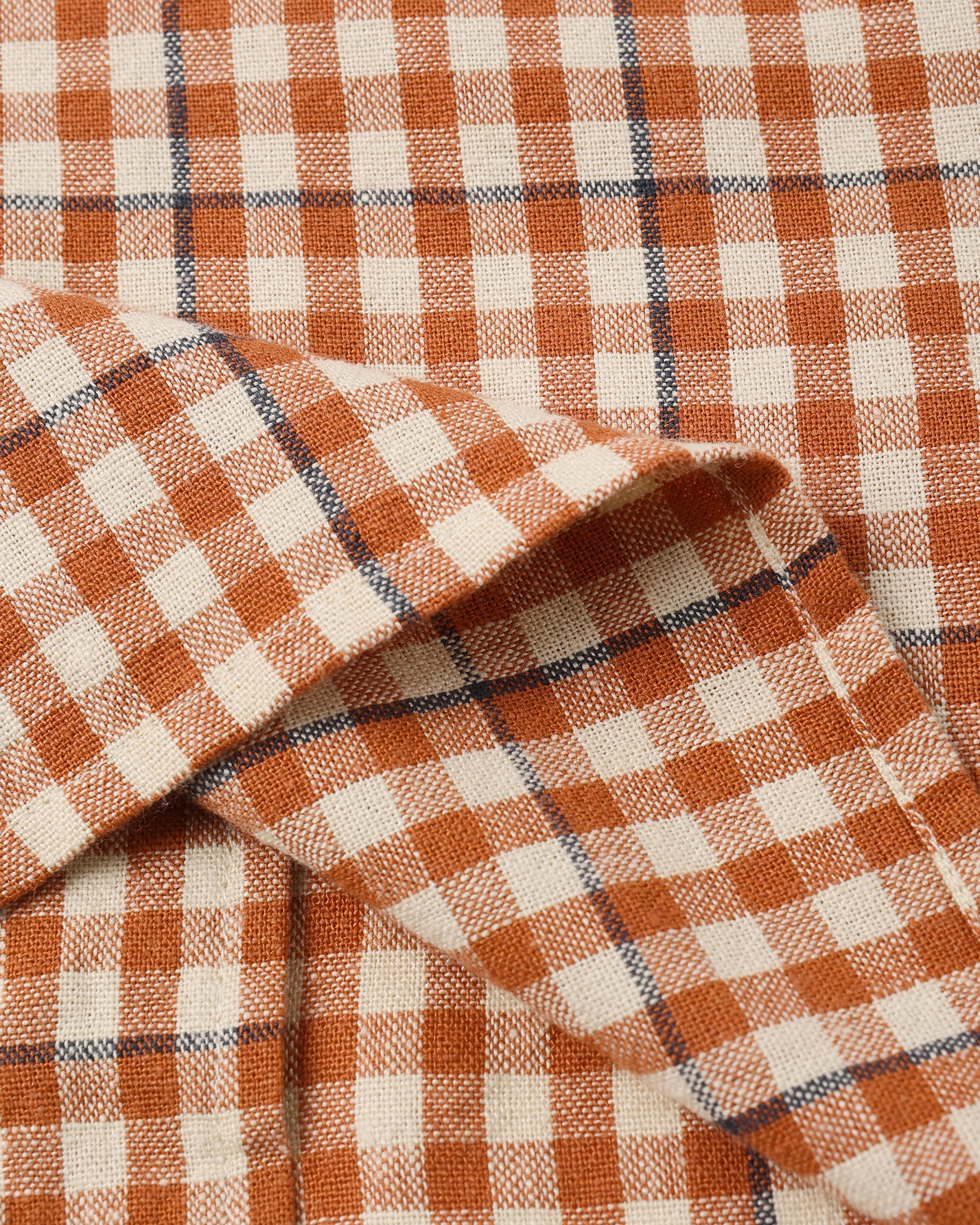 Lapel Collar Shirt Poppy Gingham - Image 6