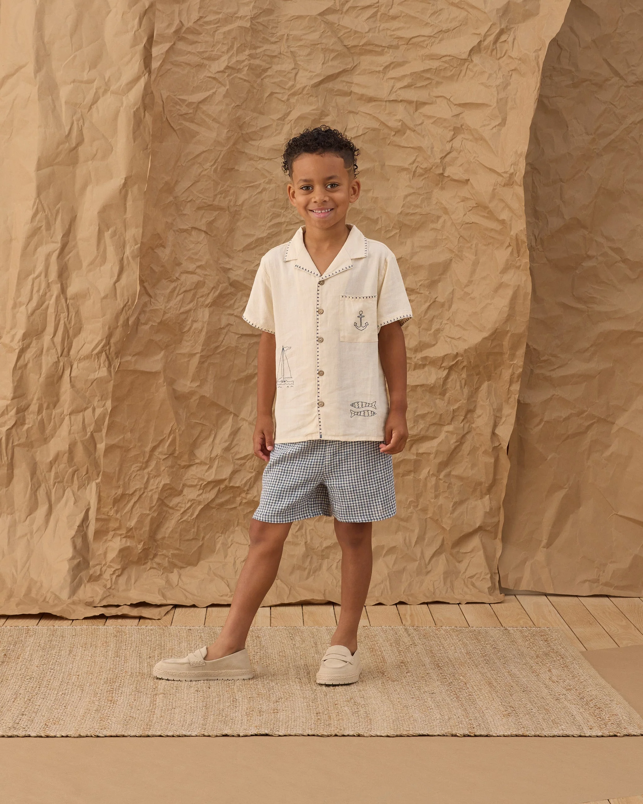 Lapel Collar Shirt Sailor - Image 3