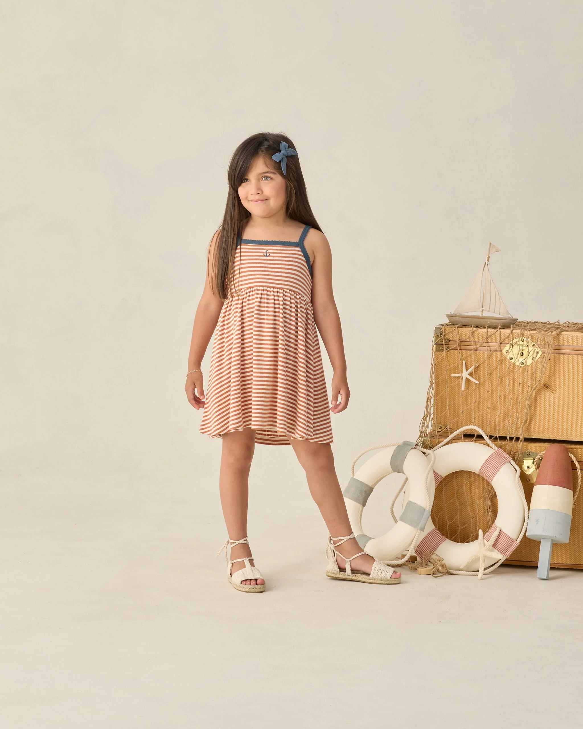 Lea Dress Poppy Stripe - Image 2