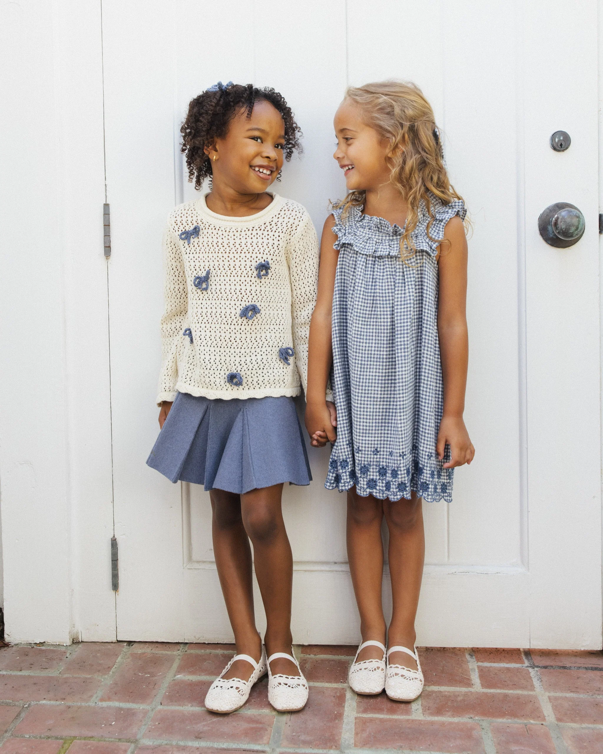 Lennon Dress Marine Gingham - Image 6