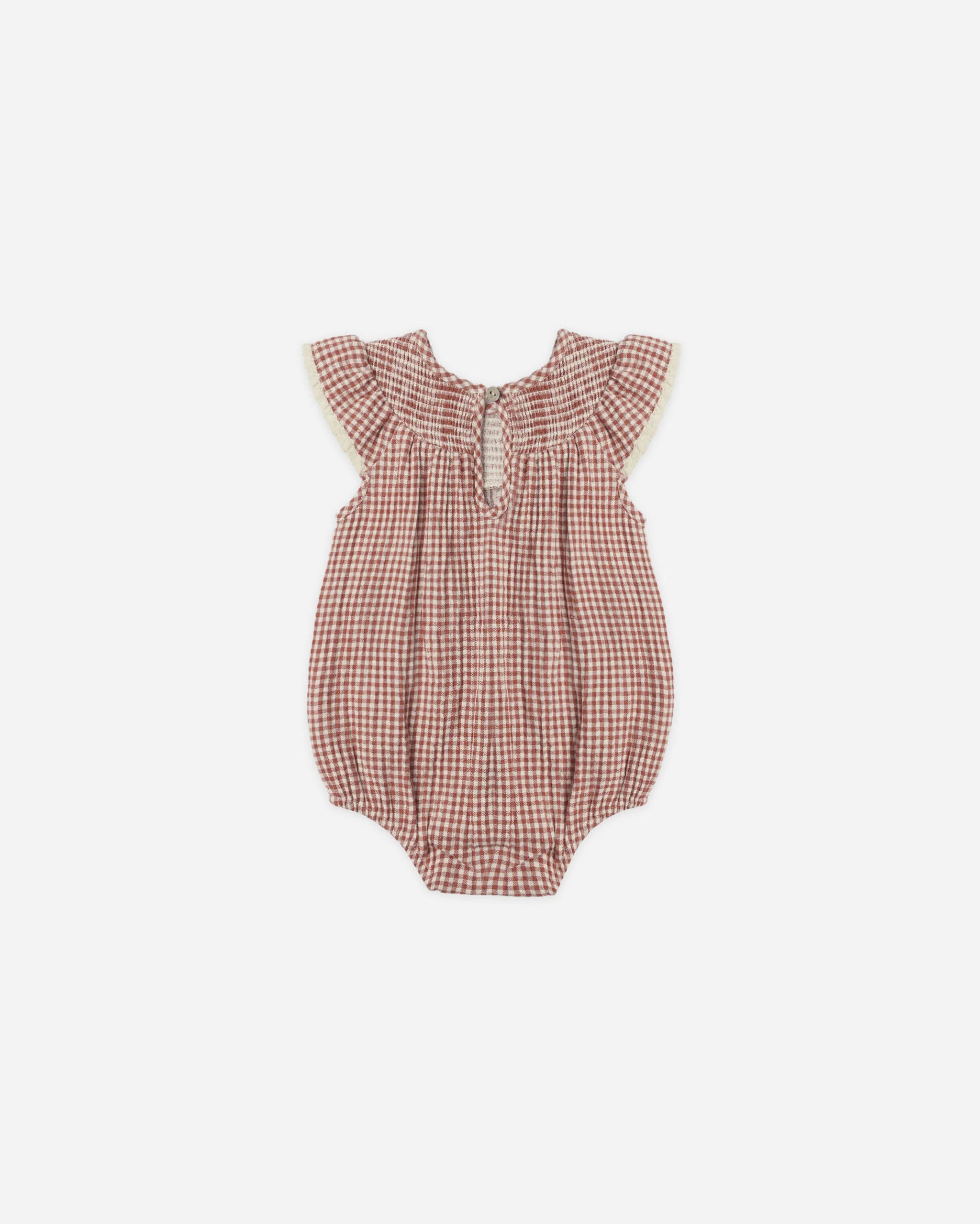 Lenore Romper Red Gingham - Image 4