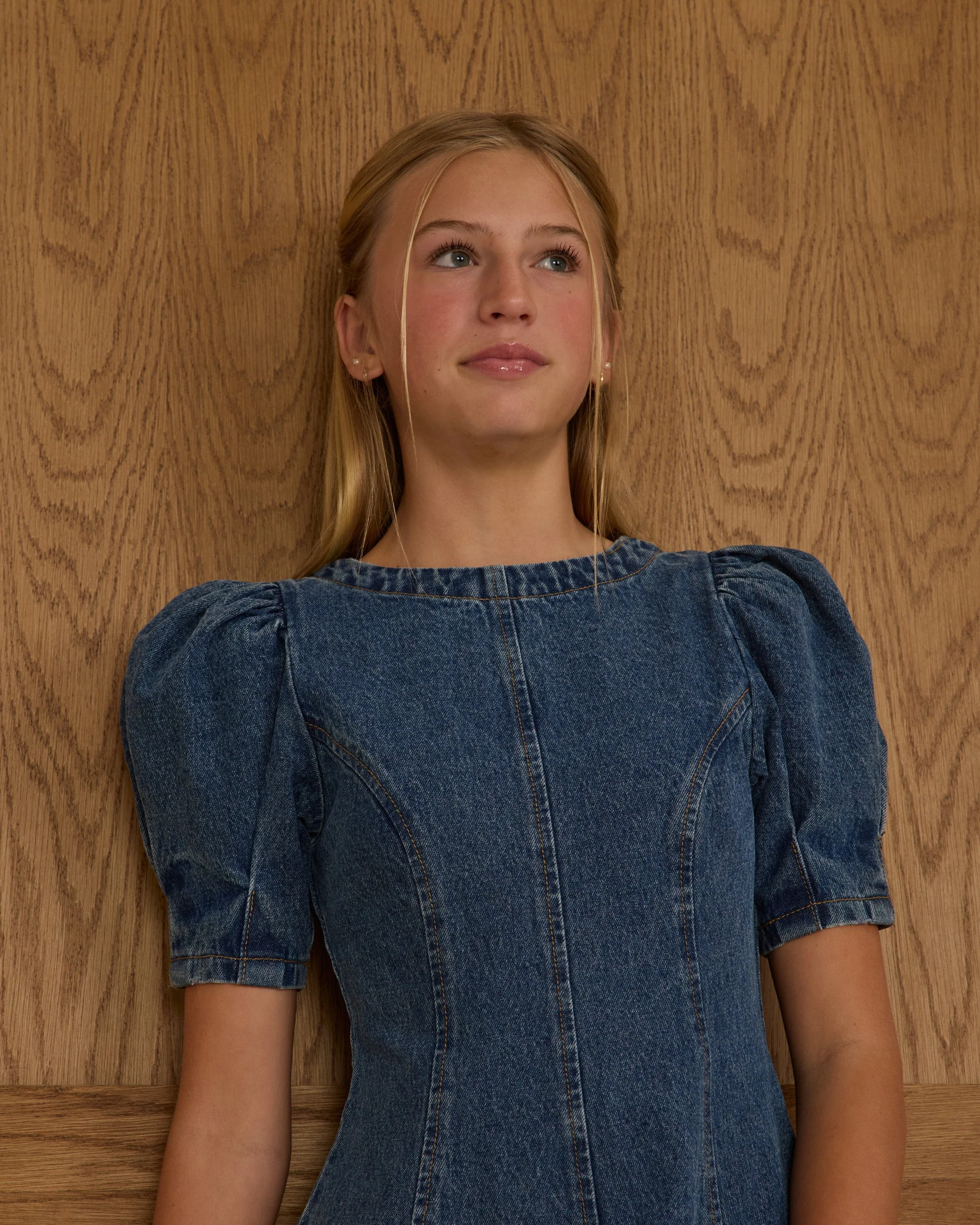 Levi Mini Dress | Indigo Denim Teen - Image 3