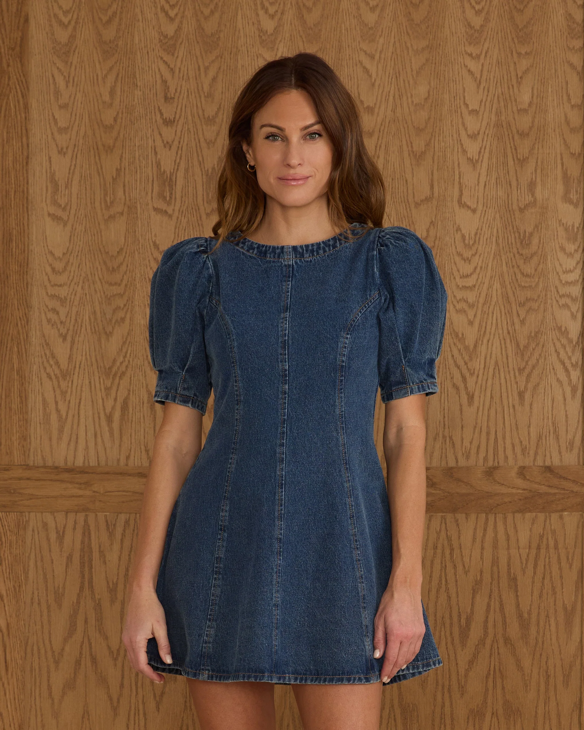 Levi Mini Dress | Indigo Denim - Image 3