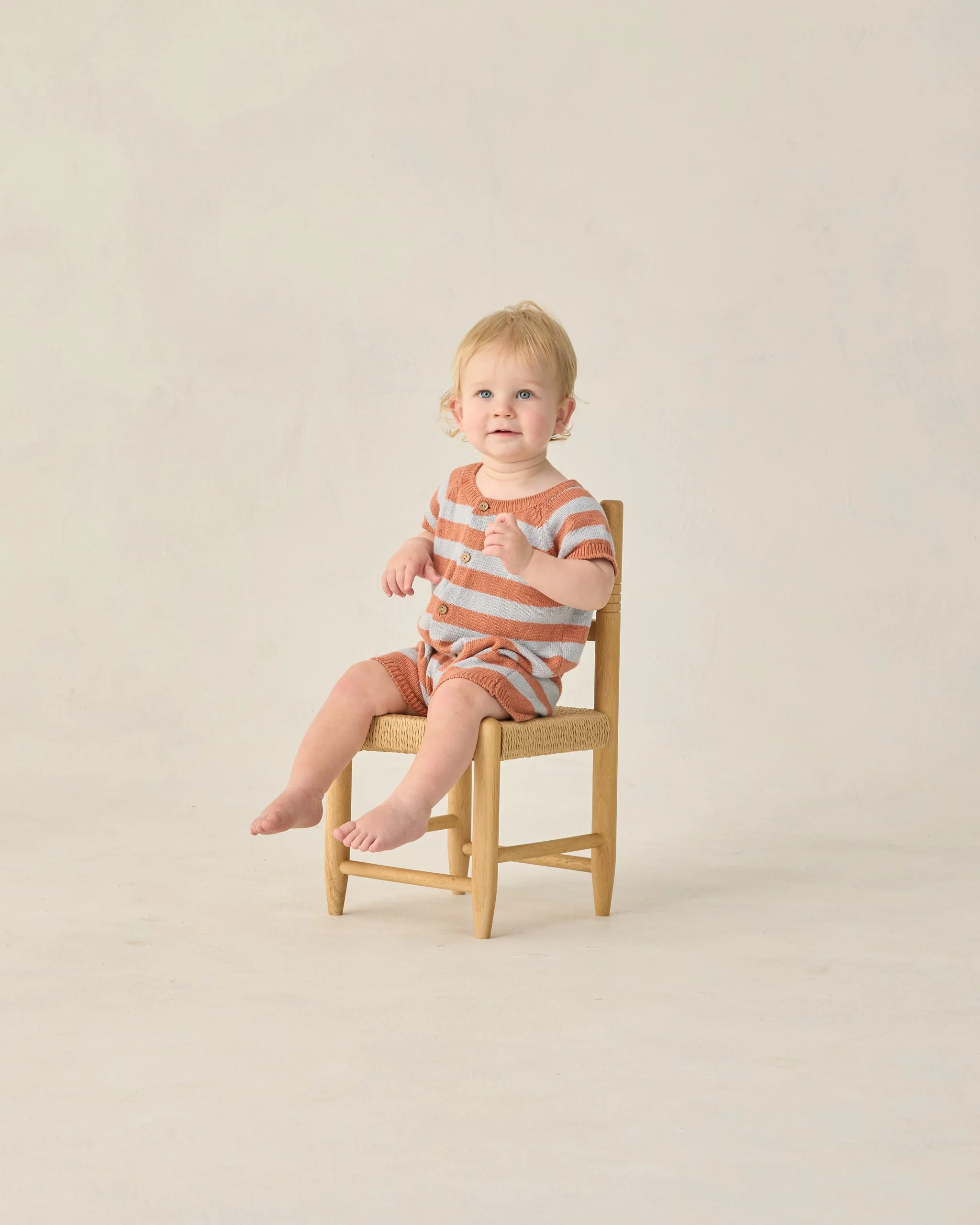 Liam Knit Romper Americana Stripe - Image 3