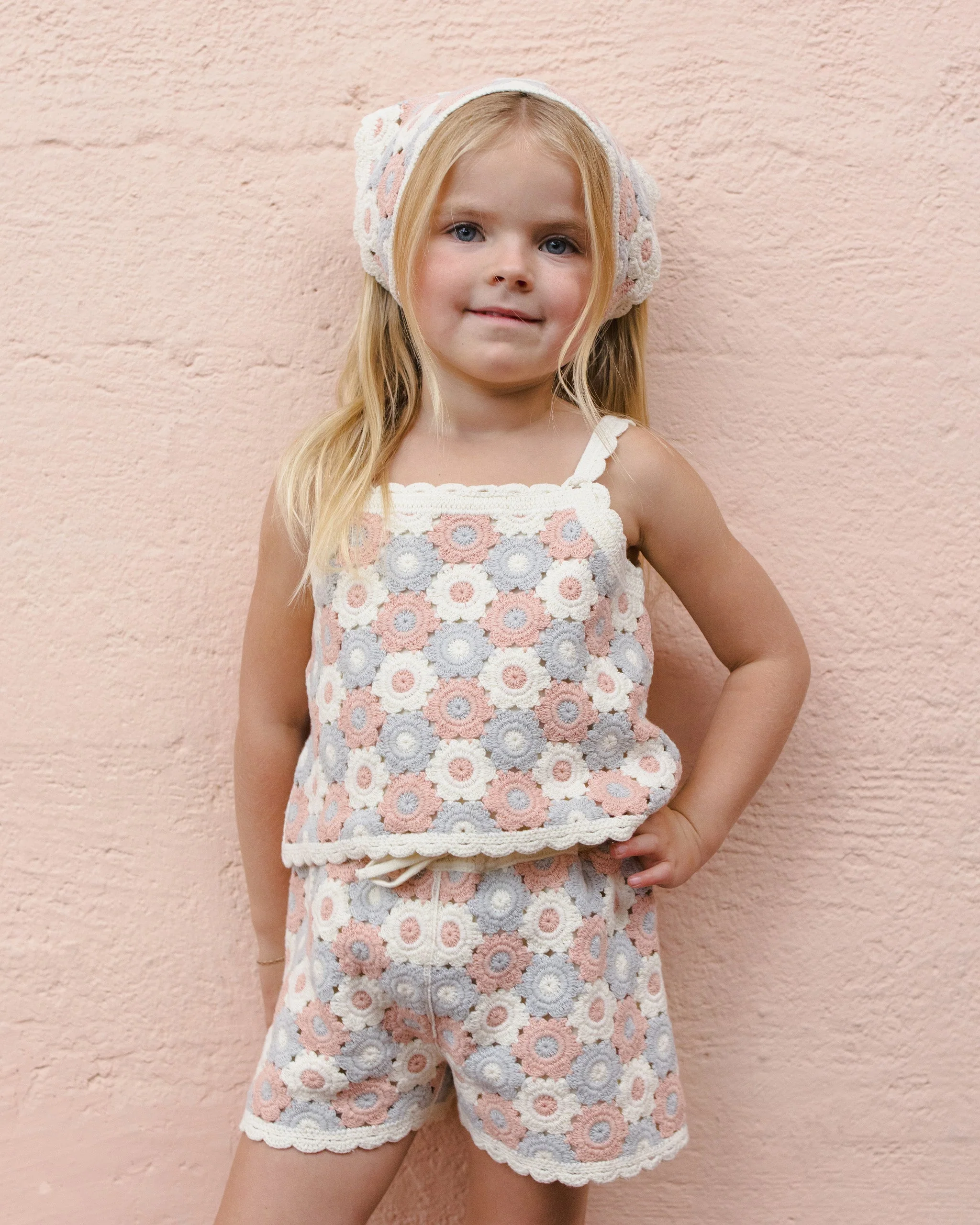 Lili Knit Set Blue, Light Pink, Ivory - Image 2