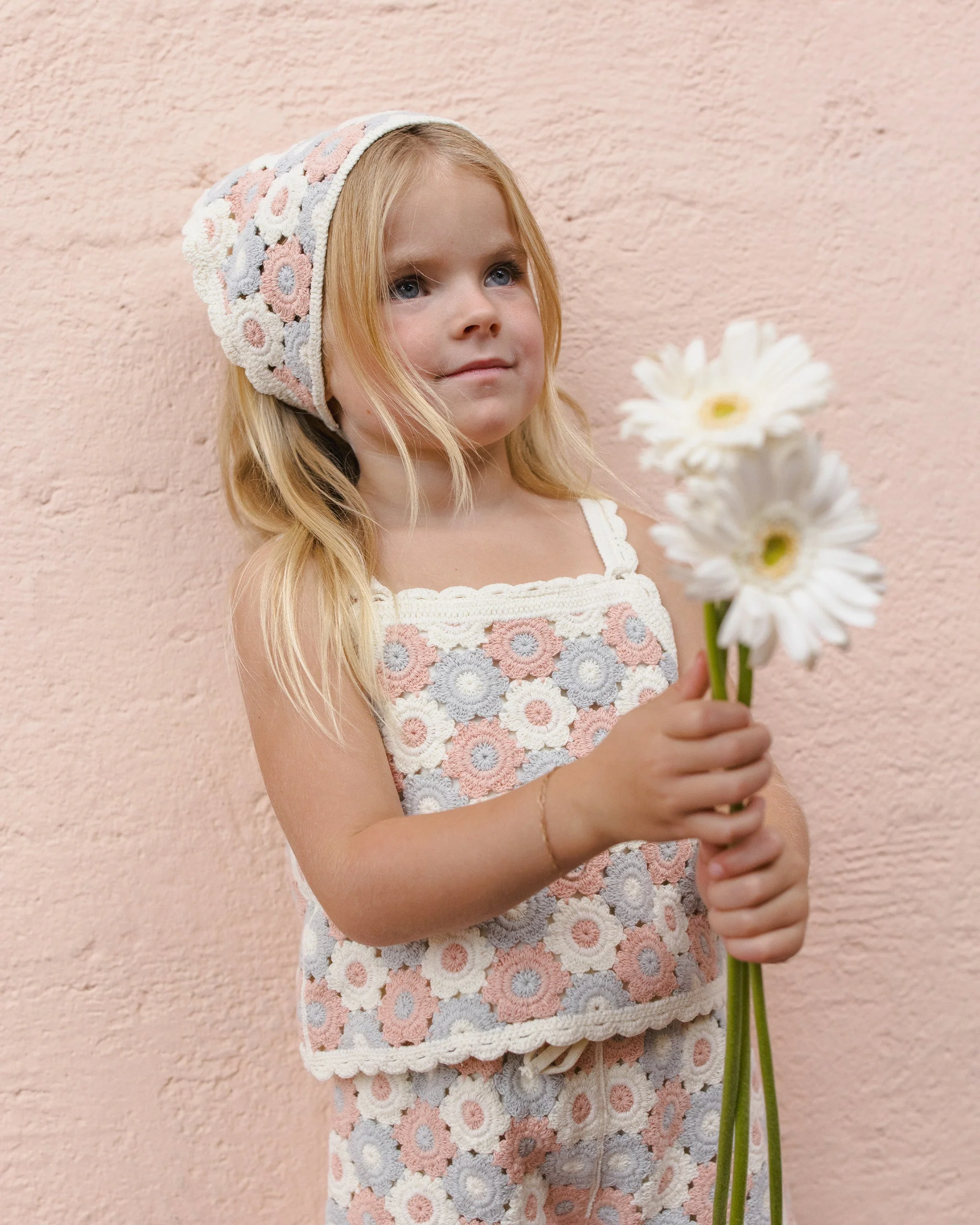 Lili Knit Set Blue, Light Pink, Ivory - Image 3