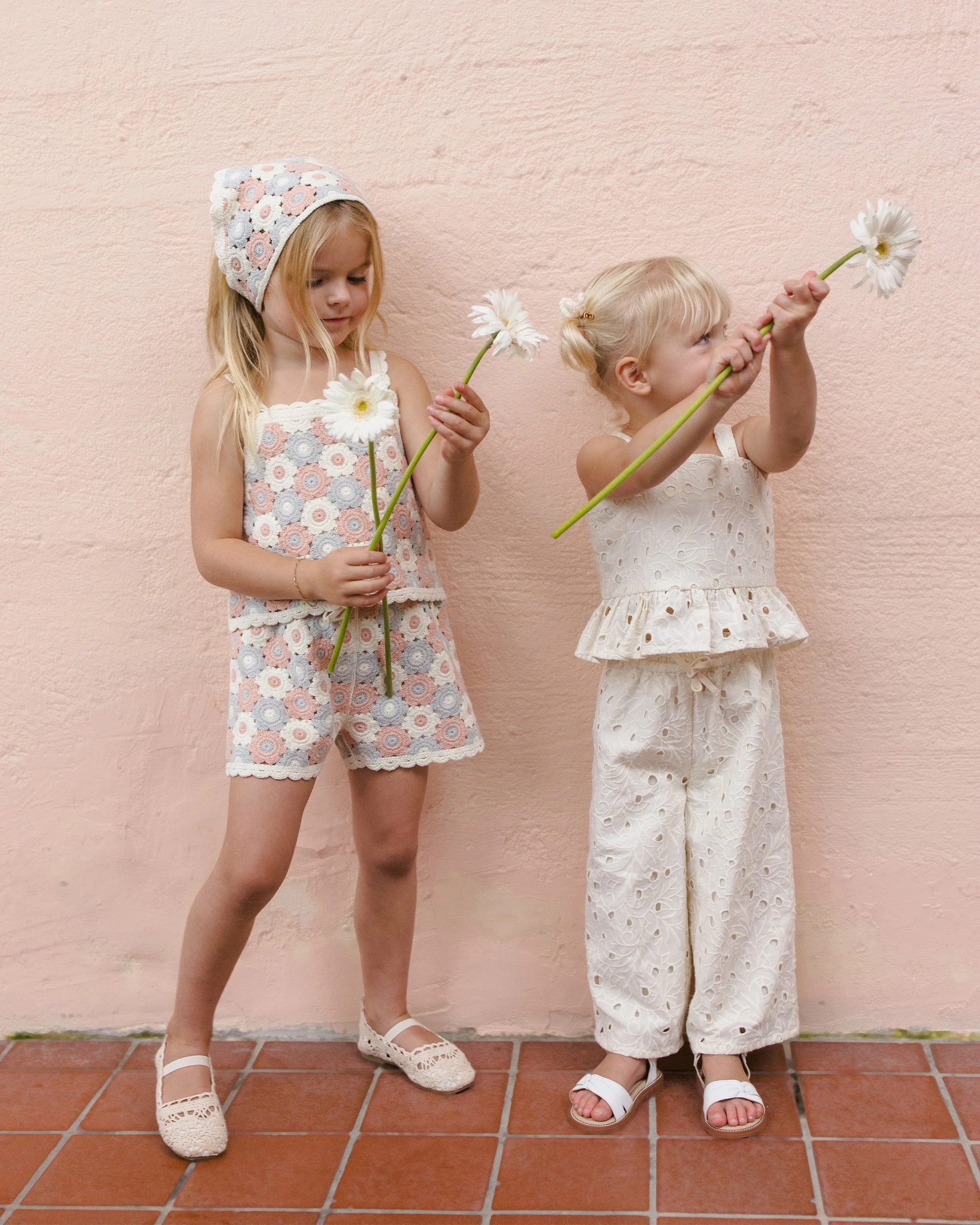 Lili Knit Set Blue, Light Pink, Ivory - Image 4