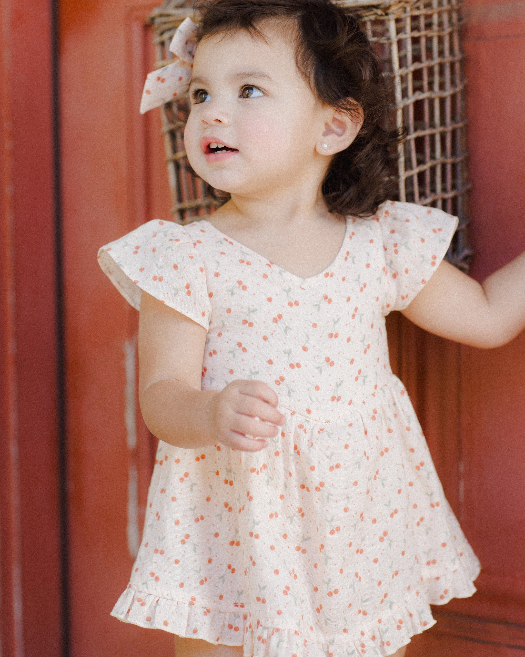 Lilia Romper || Cherries - Image 4