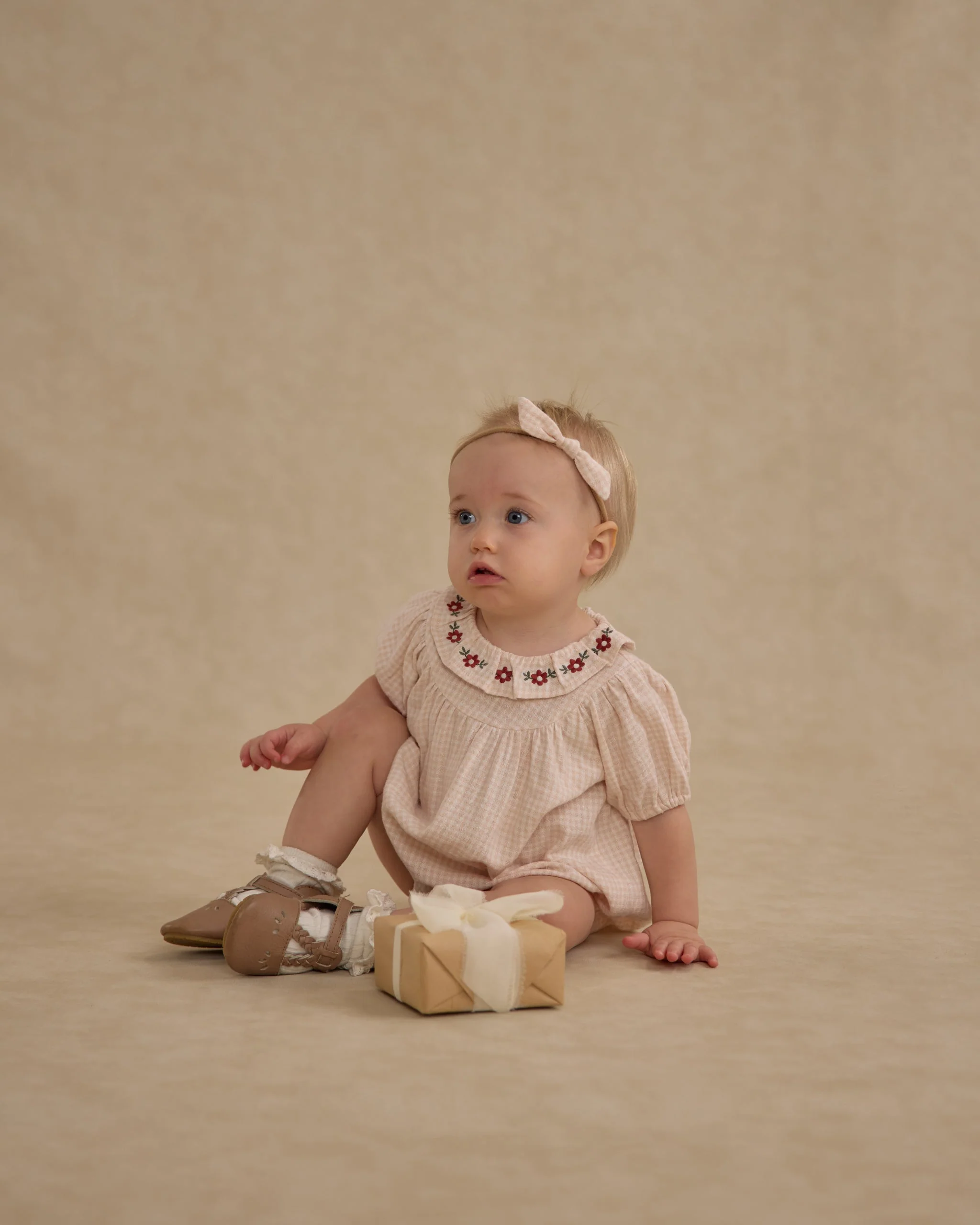 Little Knot Headband || Petal Gingham - Image 3