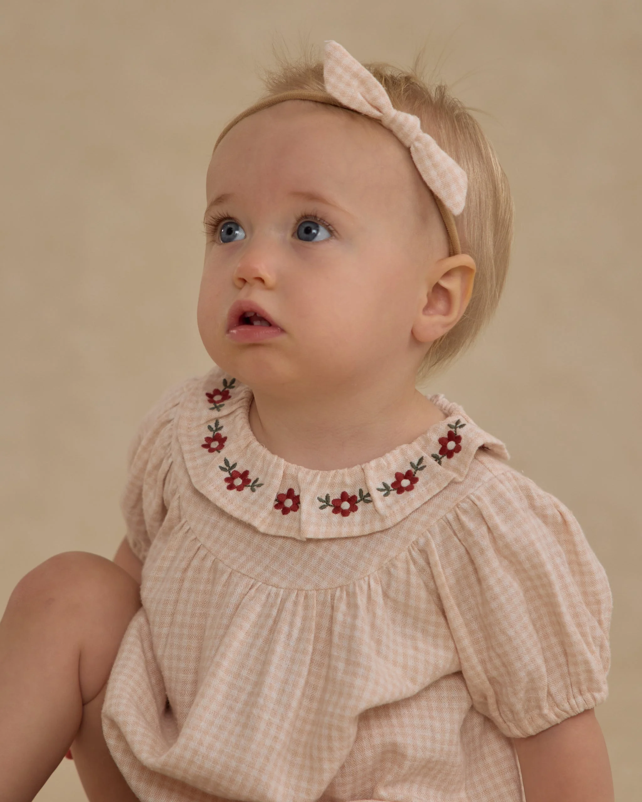 Little Knot Headband || Petal Gingham - Image 4