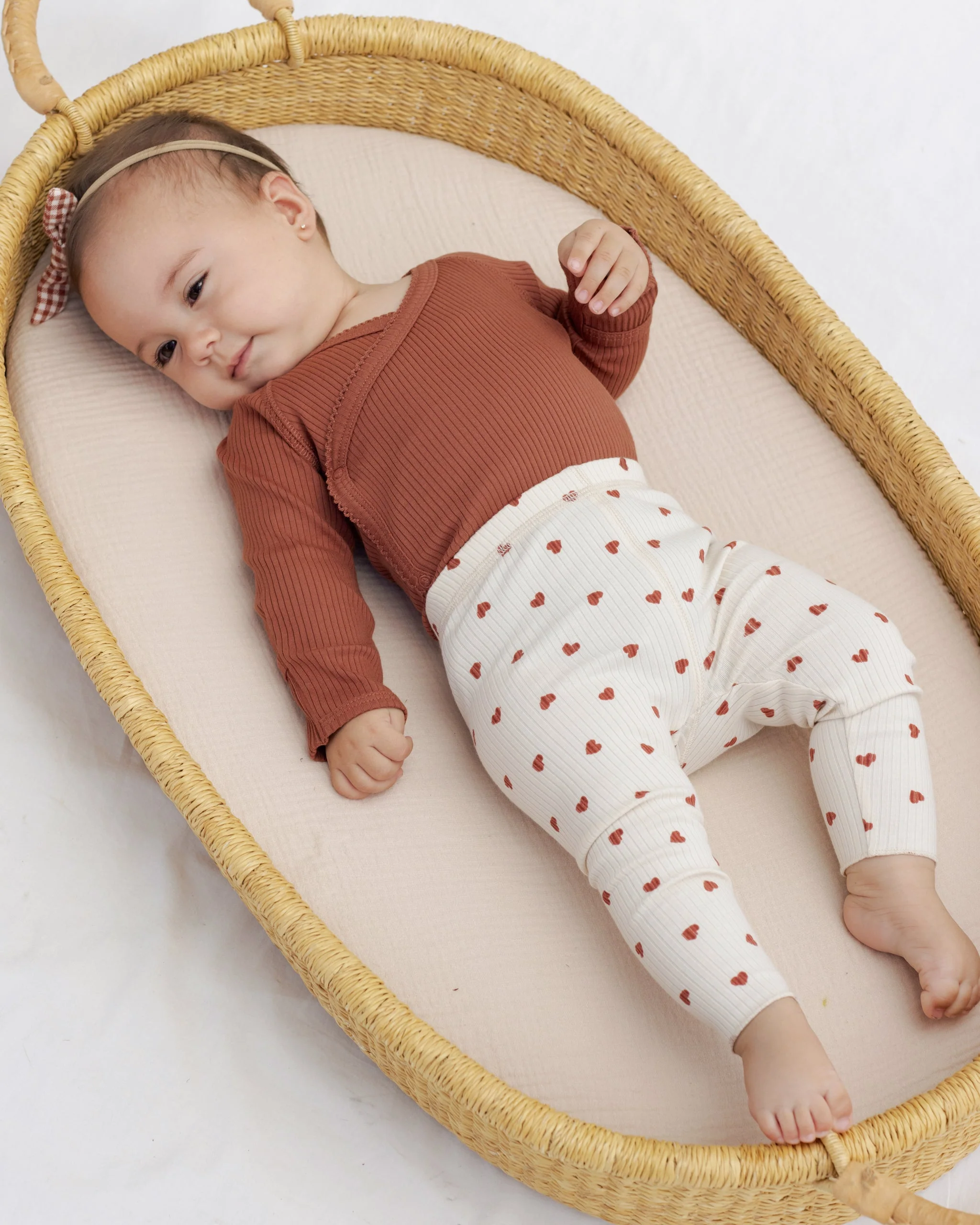 Little Knot Headband Red Gingham - Image 4