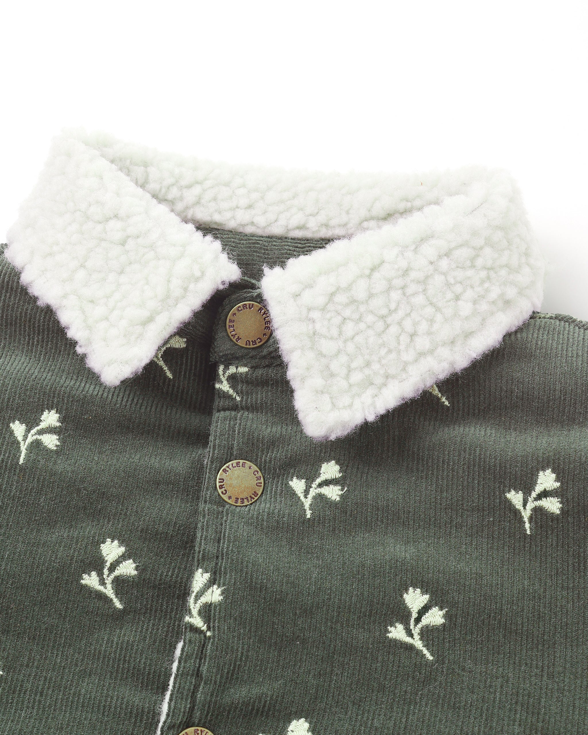 Long Chore Coat || Floral Embroidery - Image 2