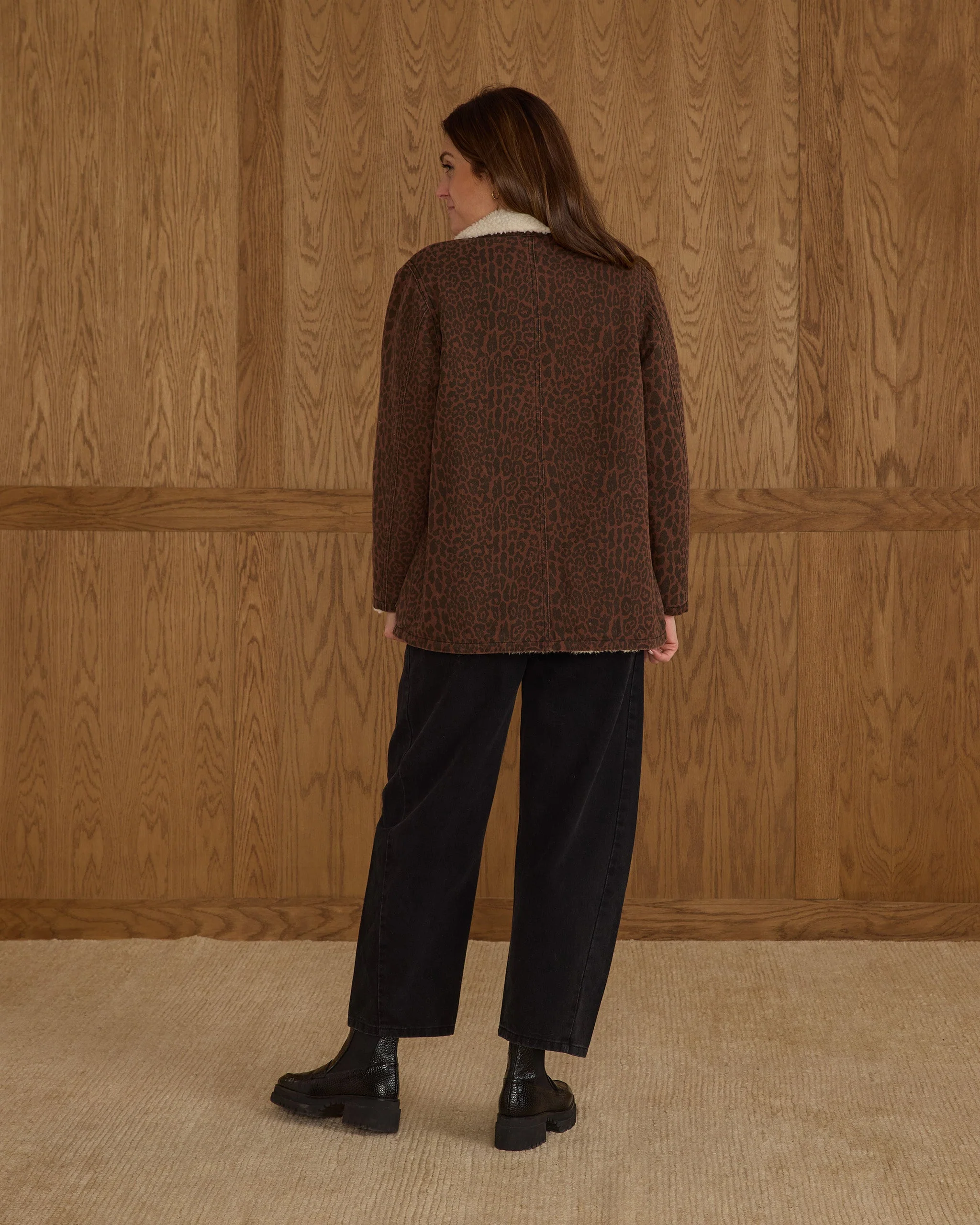 Long Chore Coat | Leopard - Image 2