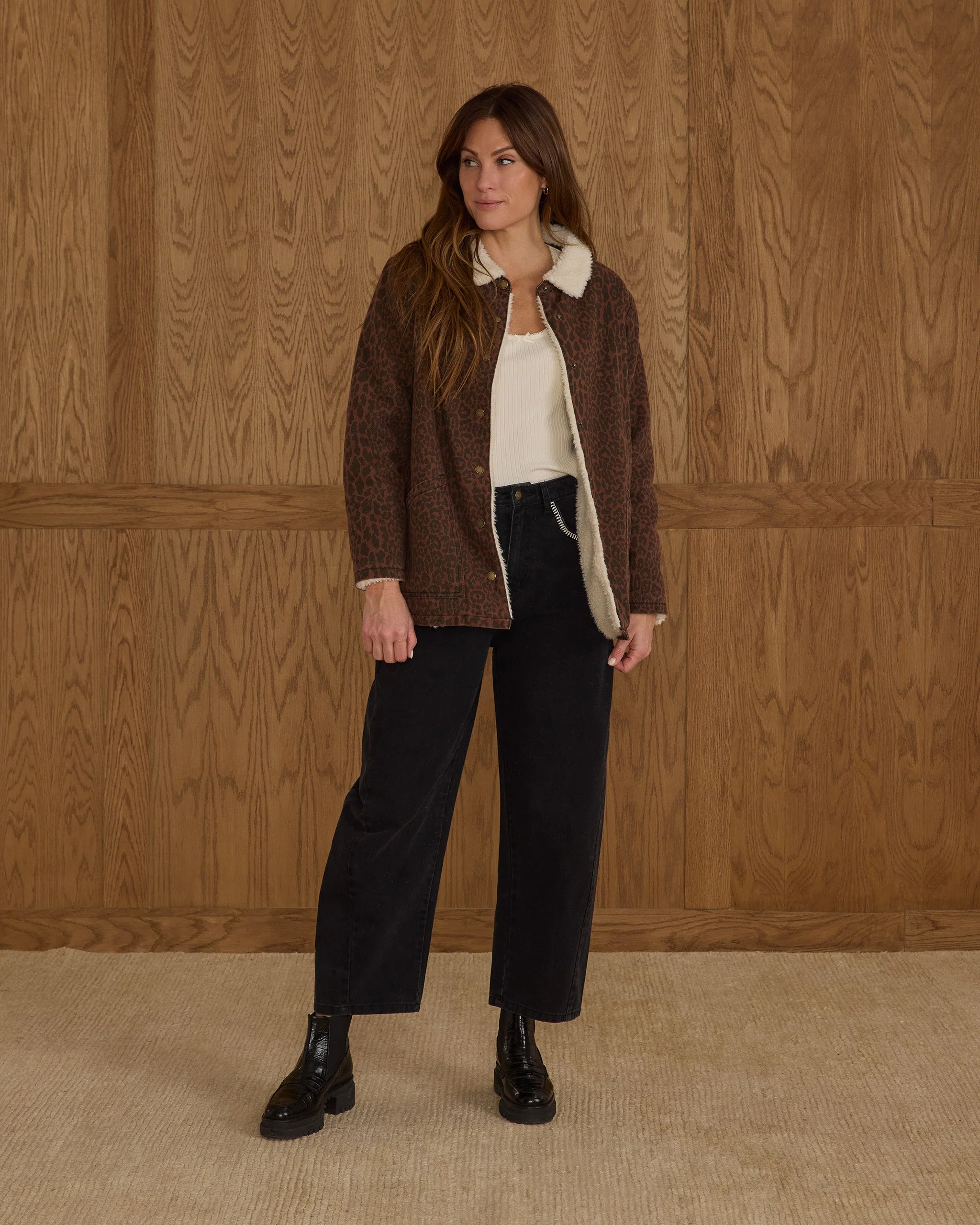 Long Chore Coat | Leopard - Image 4