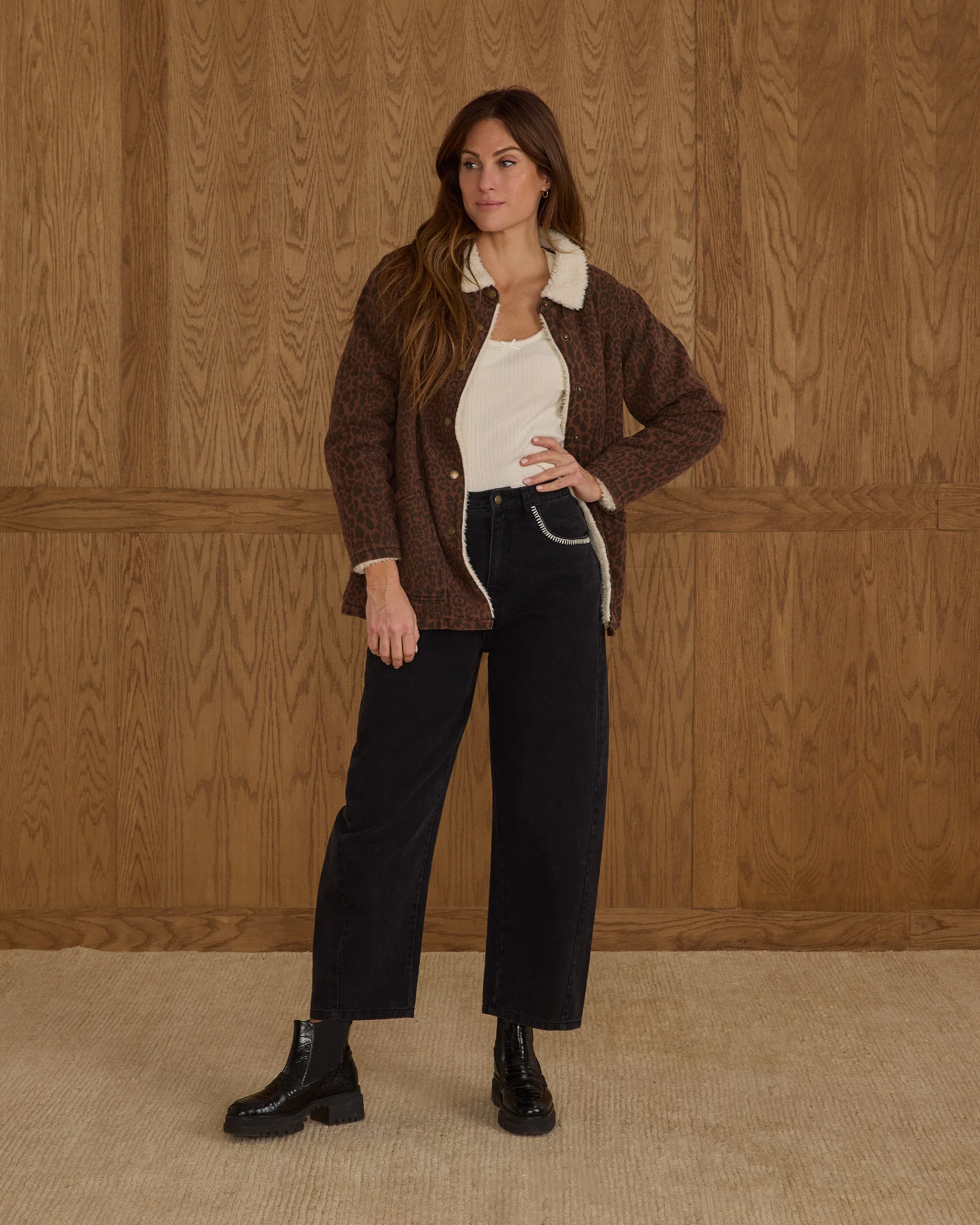 Long Chore Coat | Leopard - Image 5