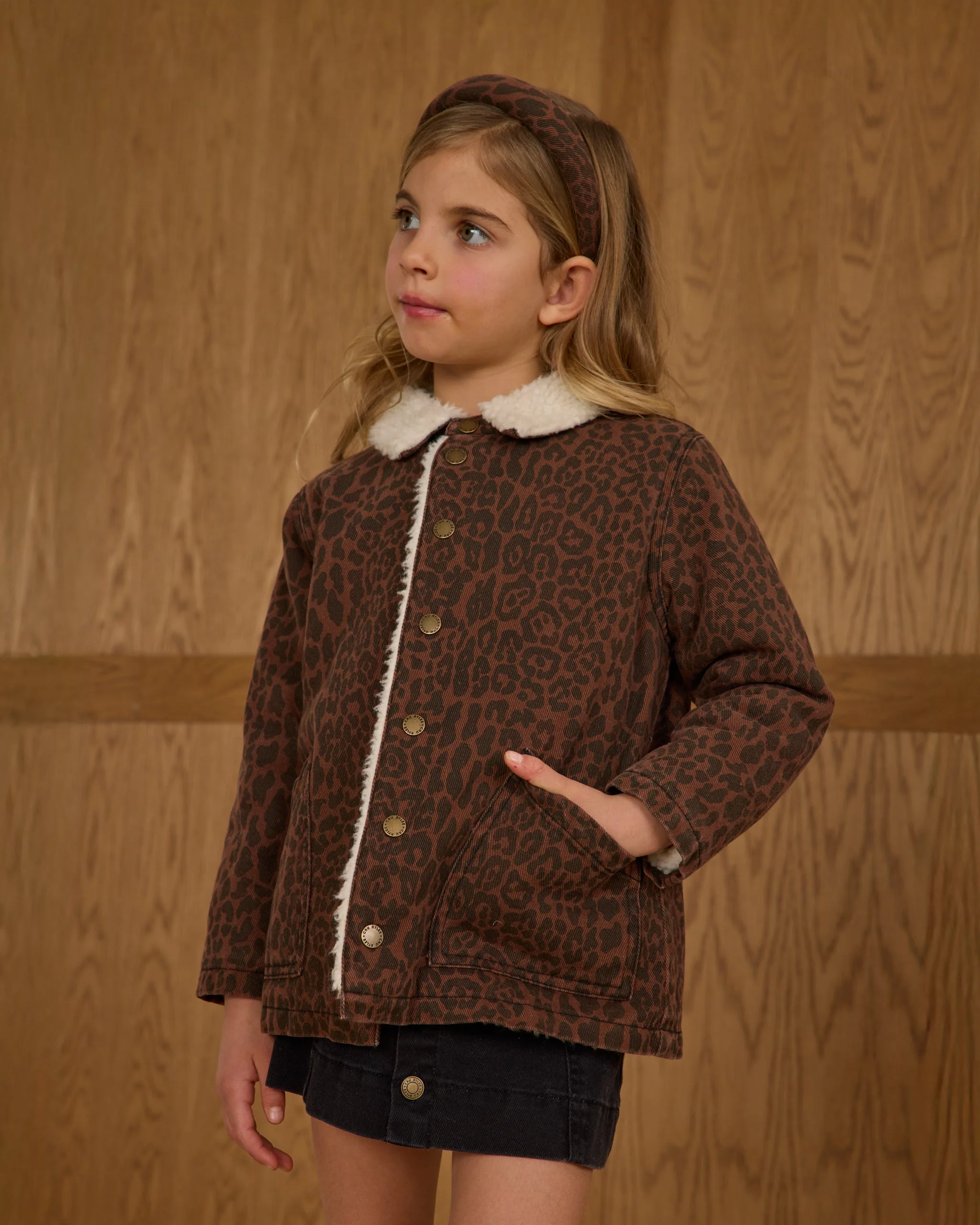 Long Chore Coat || Leopard - Image 2