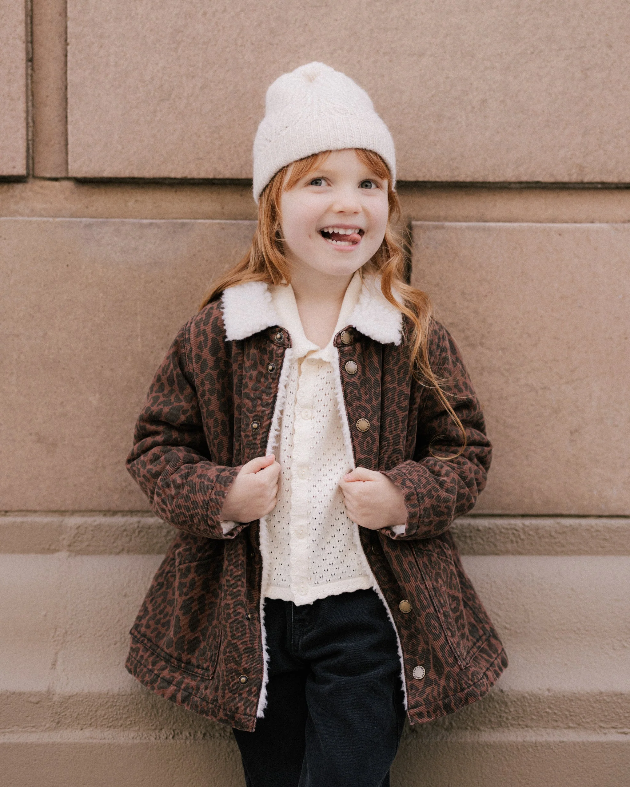 Long Chore Coat || Leopard - Image 3